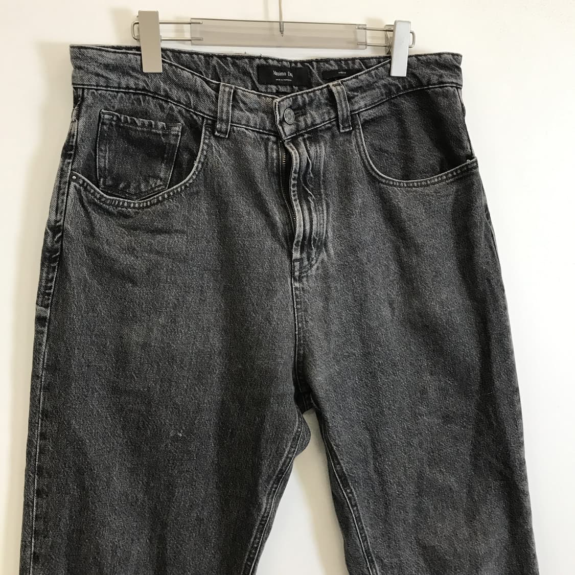 마시모두띠 와이드핏 흑청데님 [34인치] 상품이미지2