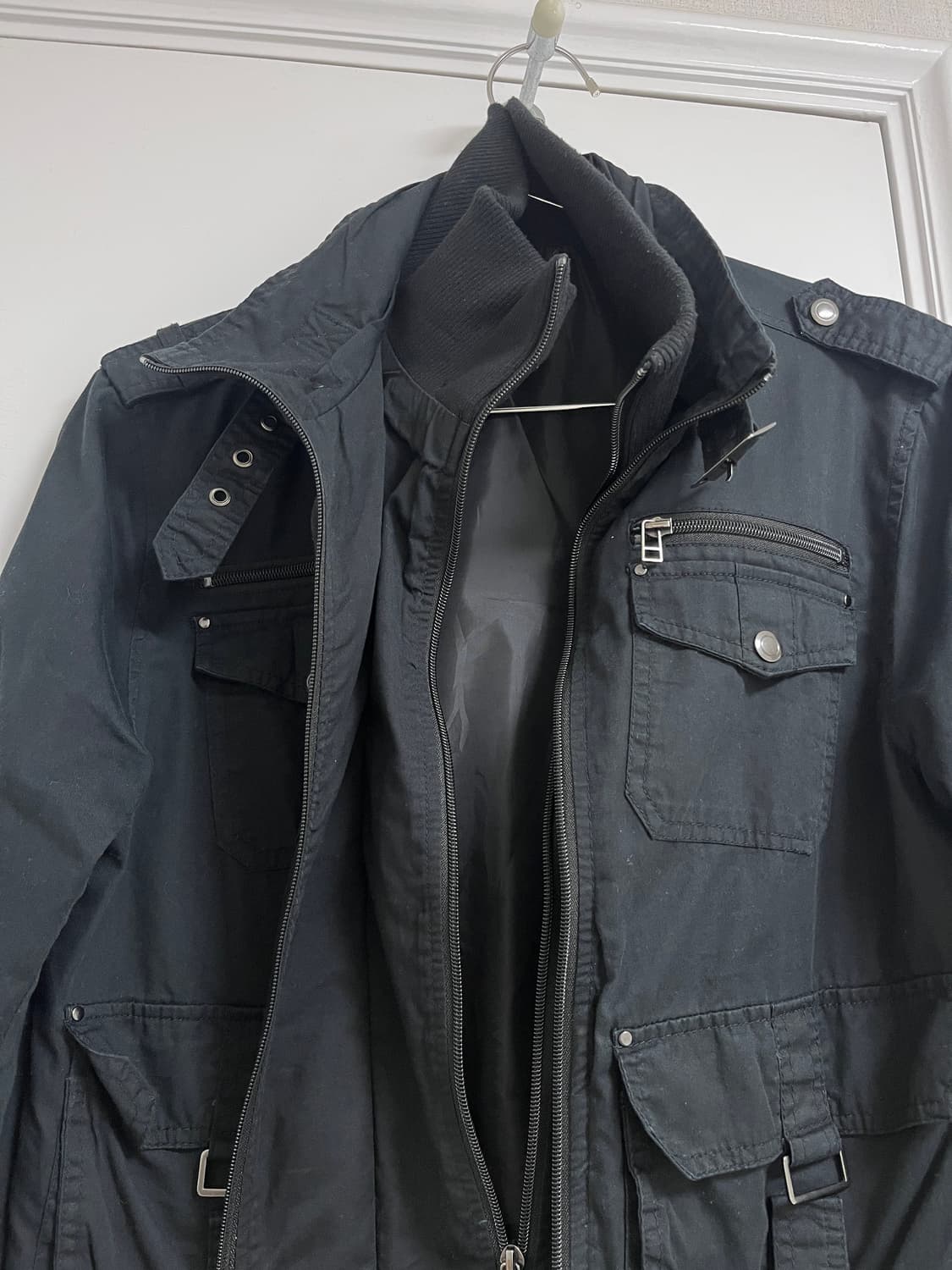 블랙 멀티포켓 필드 자켓M 상품이미지2