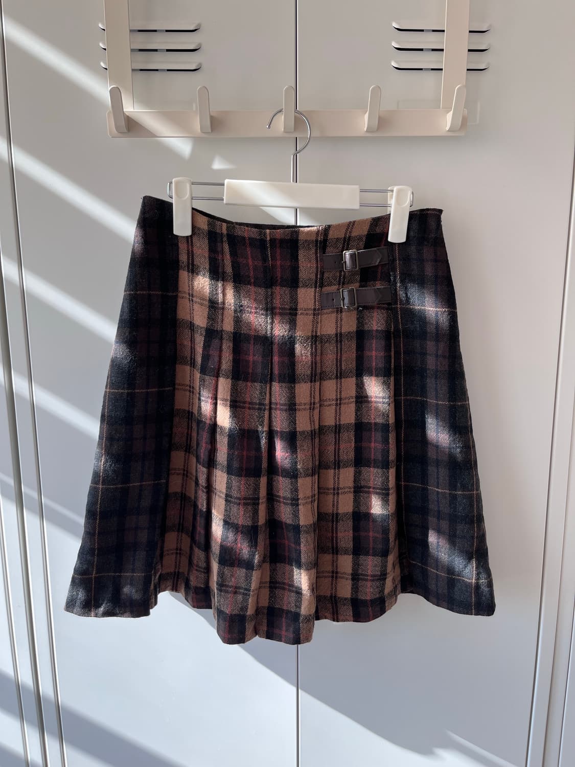 a.v.v standard 체크 배색 플리츠 주름 스커트 상품이미지7