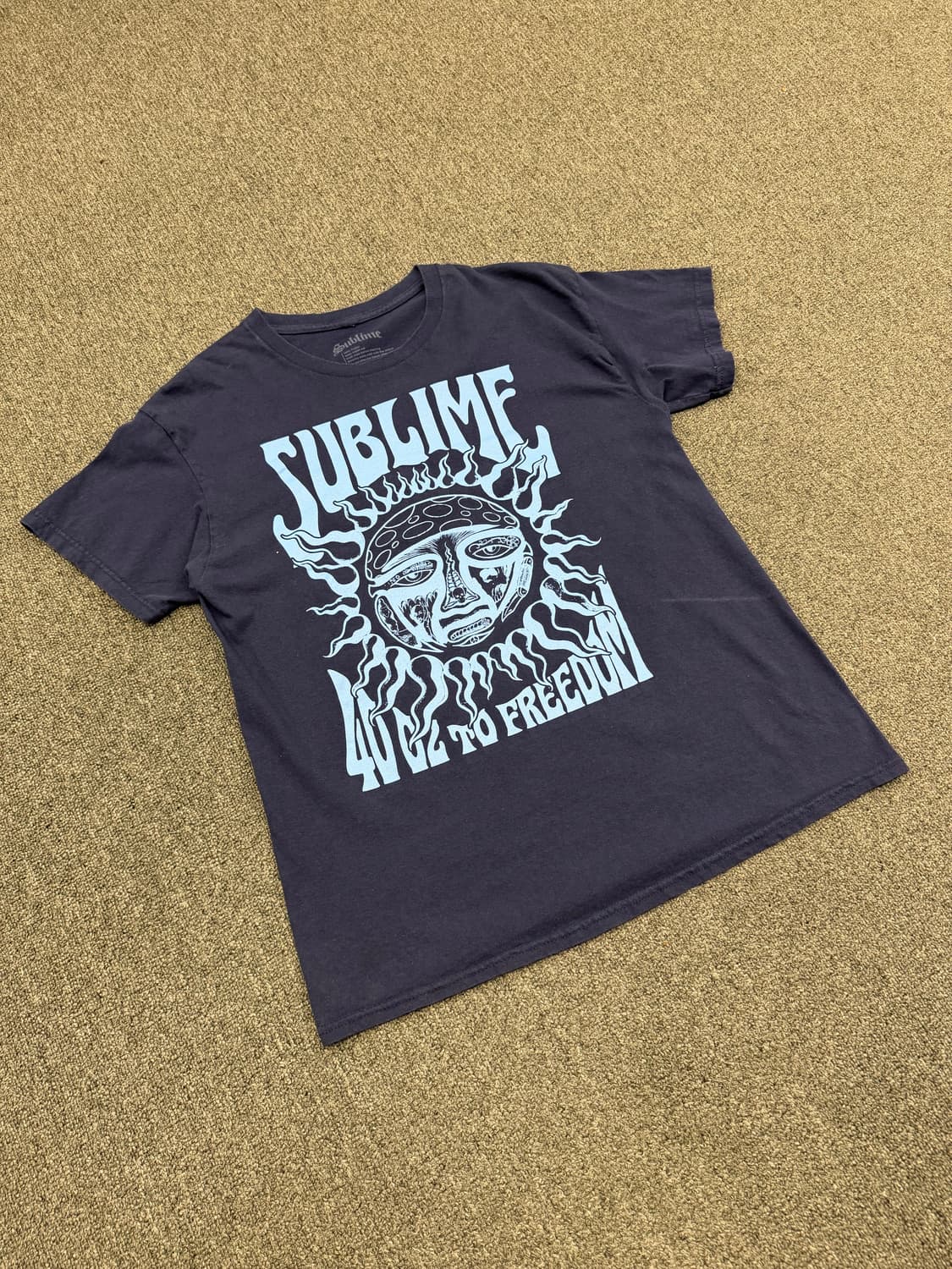 L) 서브라임 빈티지 프린팅 반팔 티셔츠 상품이미지1