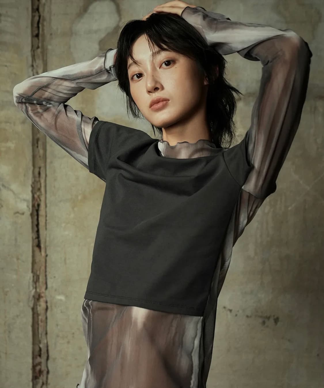 이예 레이어드 티셔츠 상품이미지3