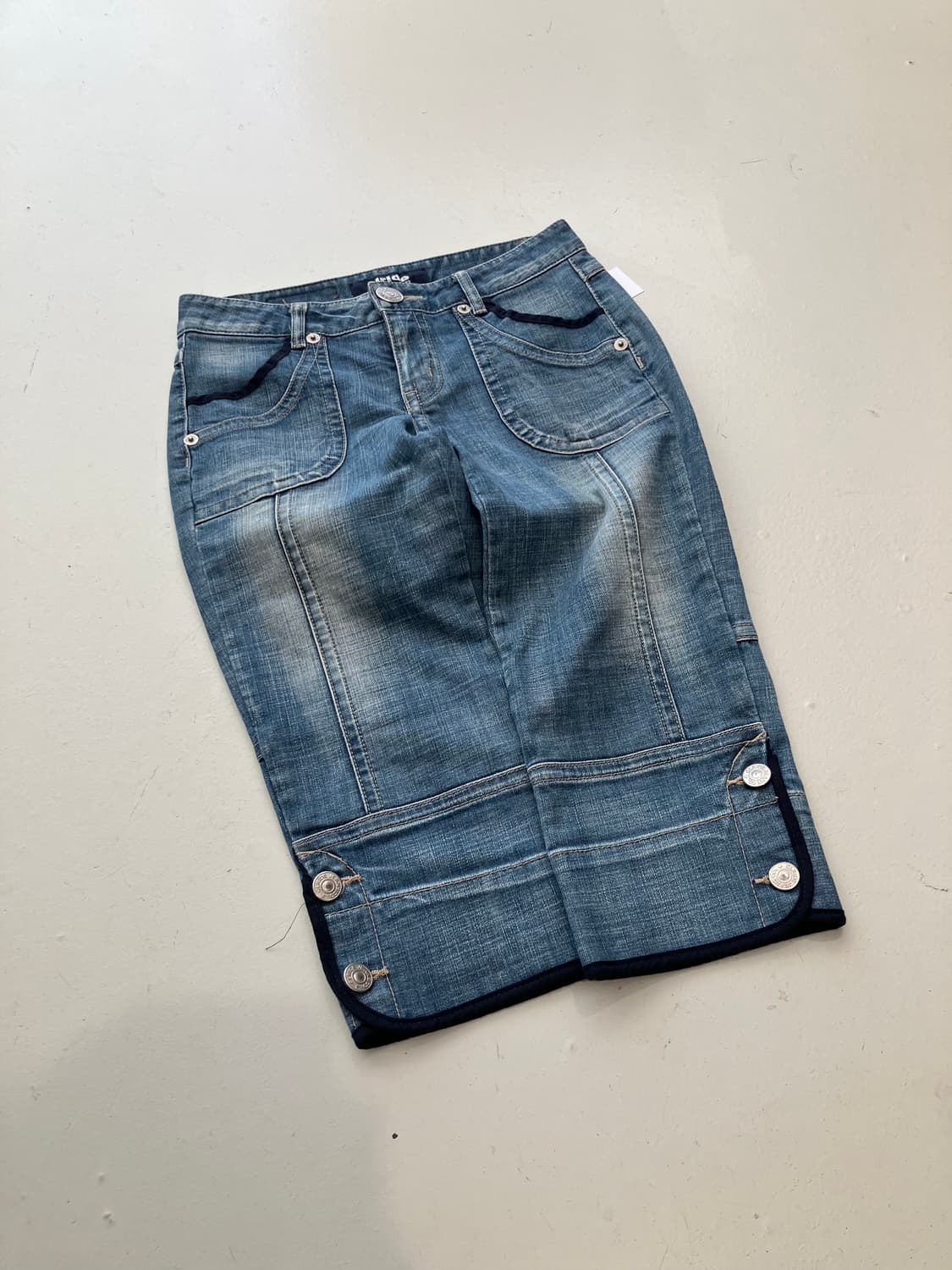 clride 패널 데님 크롭 팬츠 29 상품이미지2