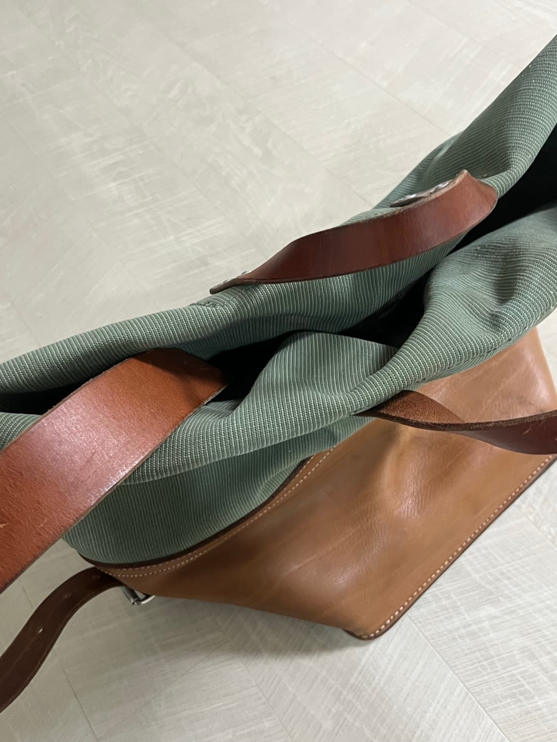 60‘s 스위스군 더플백 씨색 상품이미지6