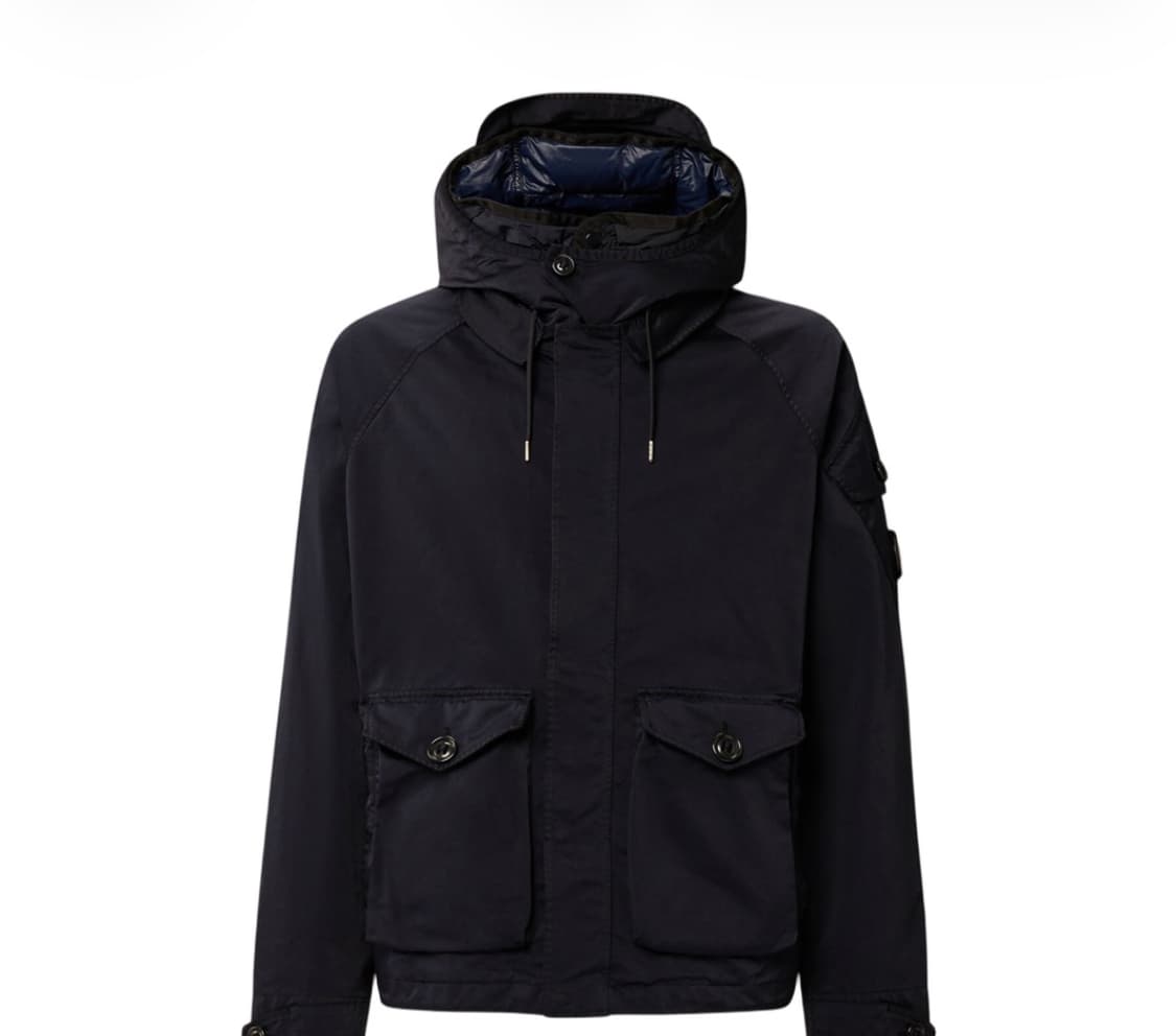 CP컴퍼니 마이크로 케이 후드 렌즈 자켓 토탈 이클립스 블루 xl 상품이미지1