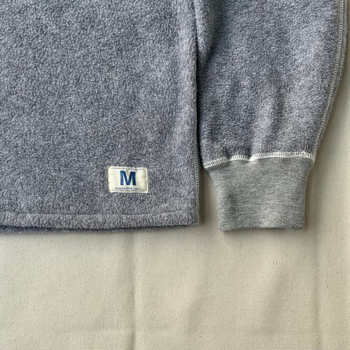 챔피온 멜란지 그레이 플리스 스웻셔츠 상품이미지3