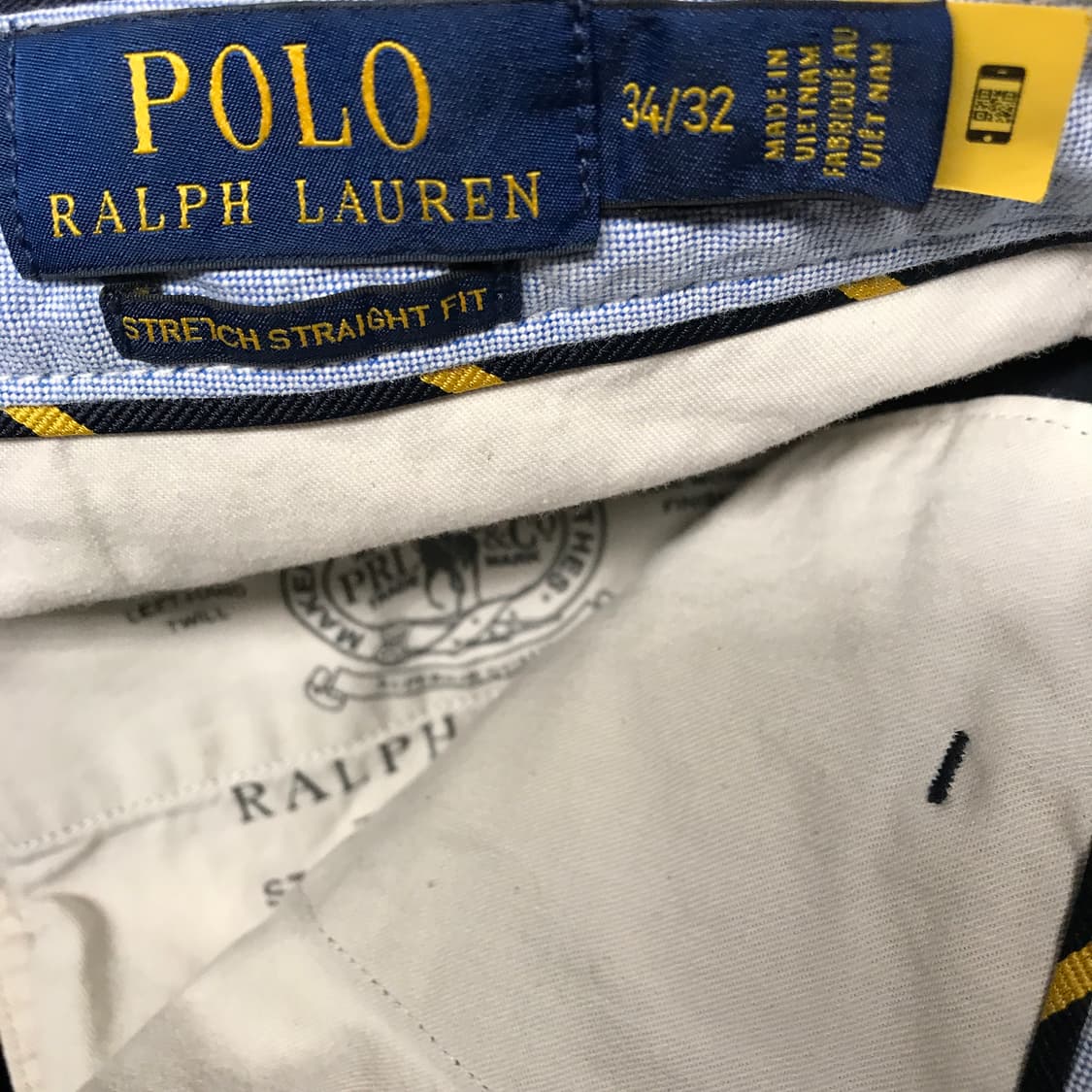 폴로 랄프로렌 QR 치노 팬츠 네이비 34/32 상품이미지6
