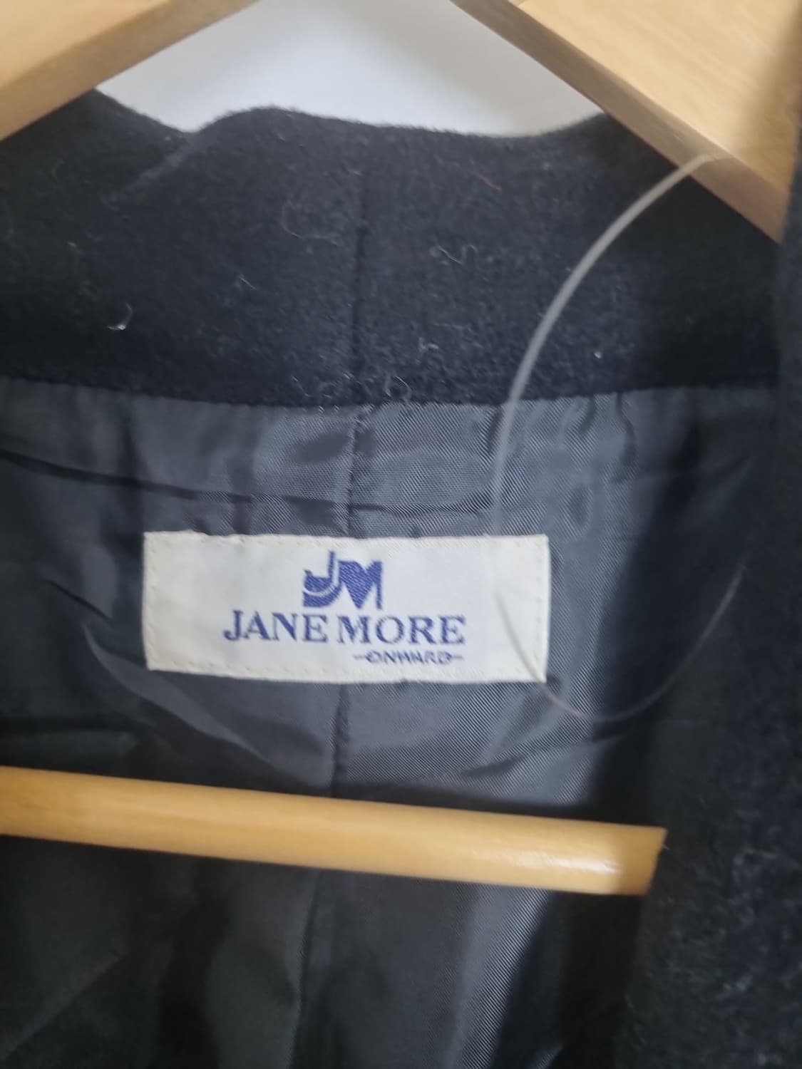 JANE MORE 빈티지 블랙 더블 코트 상품이미지6