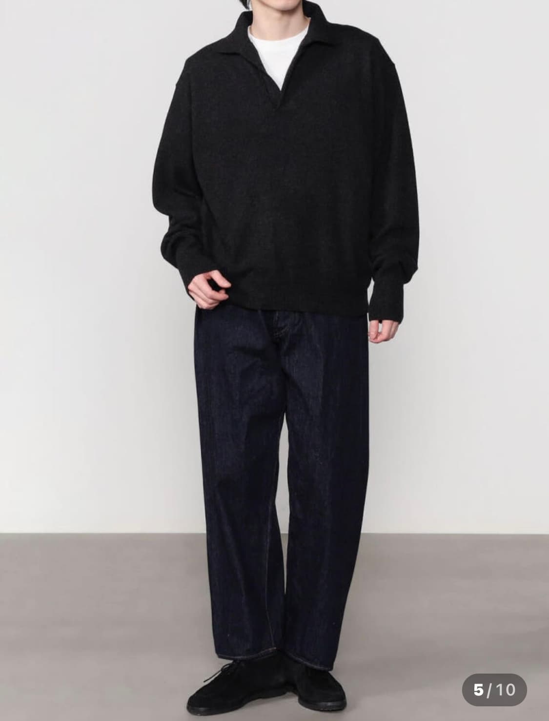 코모리 23aw 5p 팬츠 네이비 0사이즈 상품이미지4