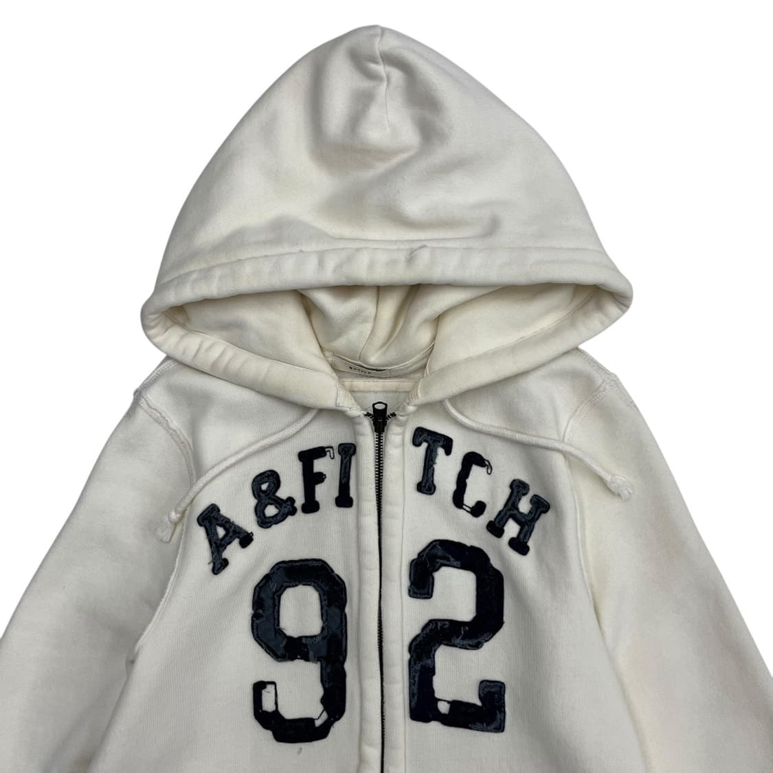 아베크롬비 네이비 센터로고 아이보리 후드집업 M 상품이미지4