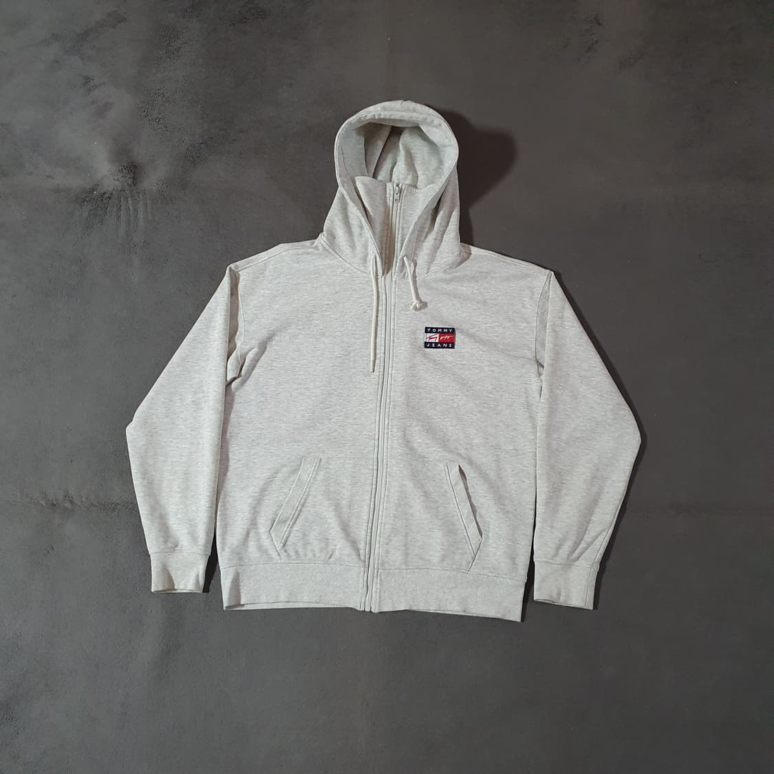 타미힐피거 타미진스 오버핏 빅로고 풀오버 후드집업 M 상품이미지3