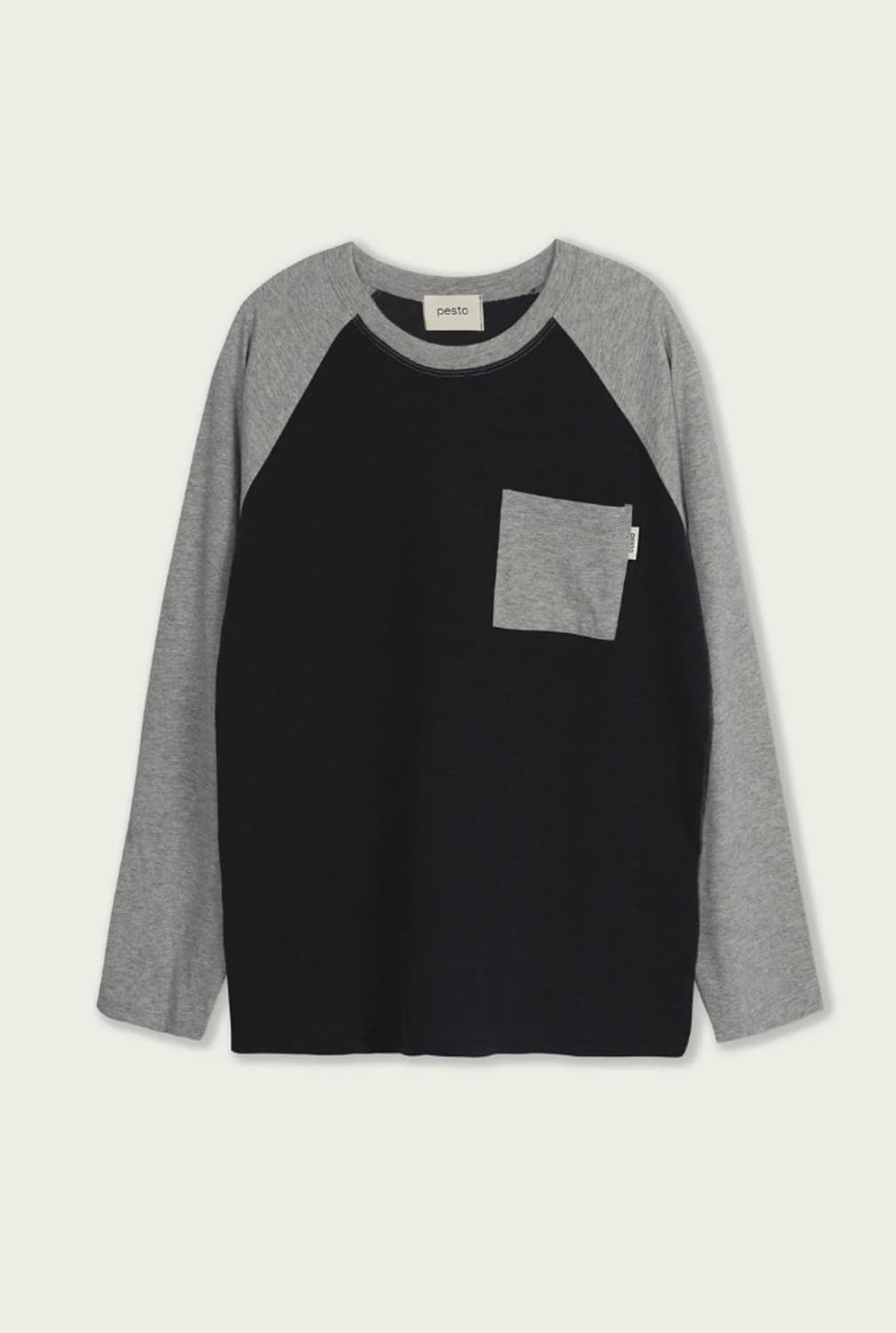 RAGLAN POCKET T-SHIRT DARK MOON 상품이미지1