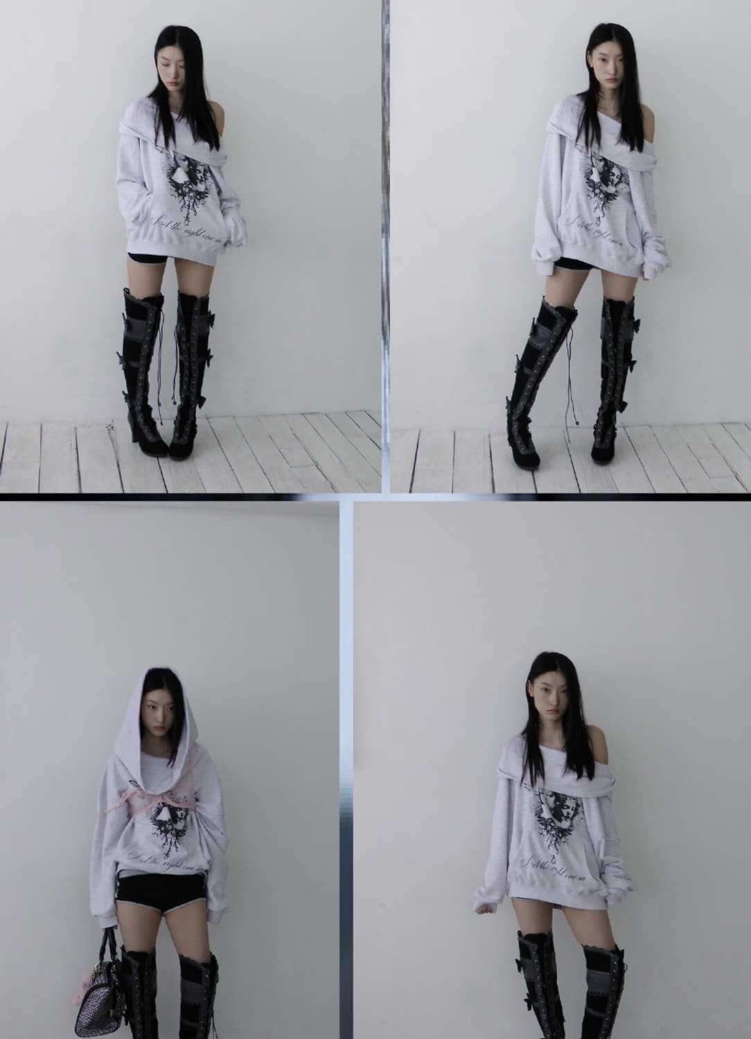 dydoshop Silent Hill hoodie후드오프숄더롱슬리브맨투맨 상품이미지3