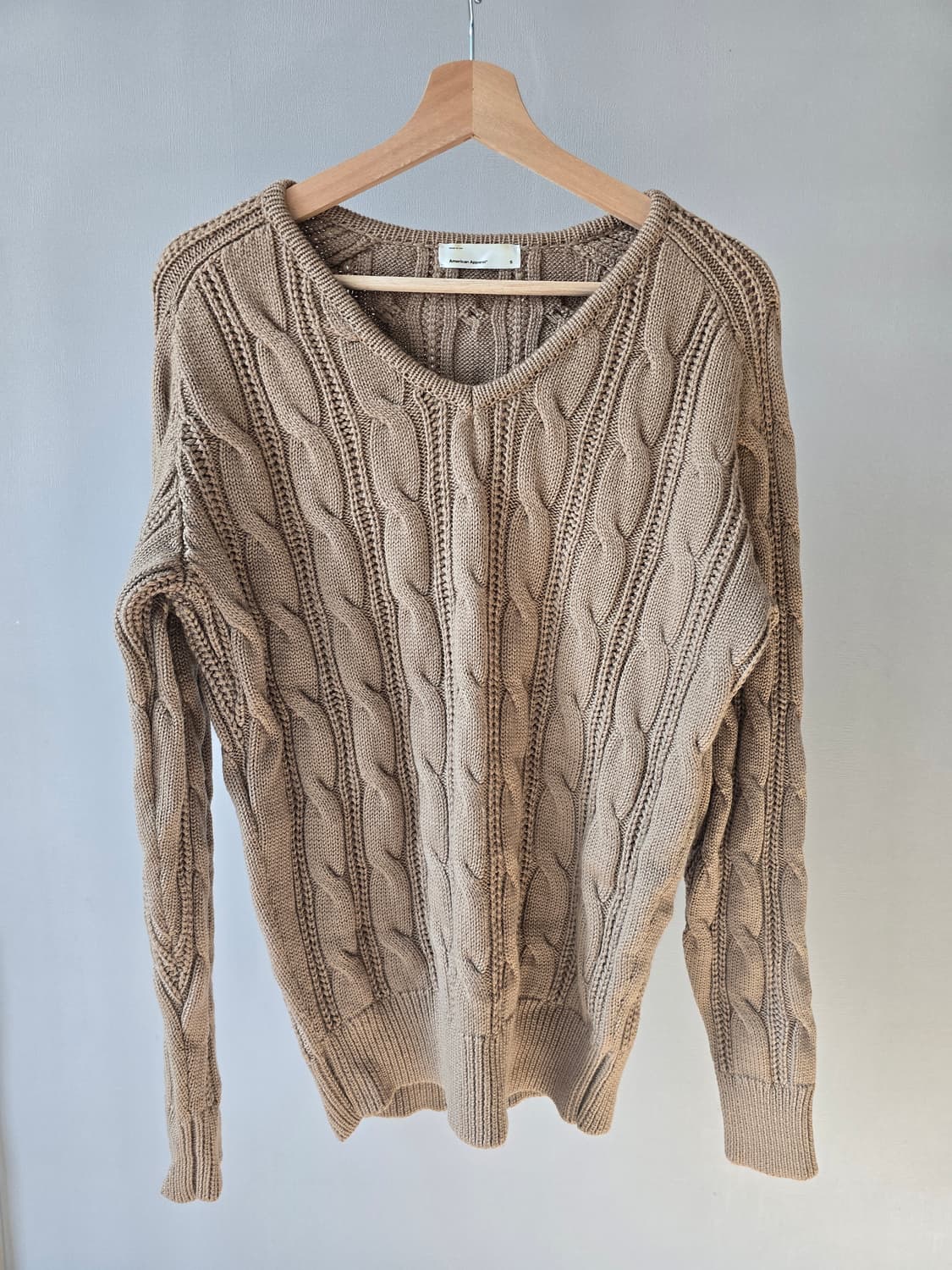 American Apparel 케이블 니트 스웨터 상품이미지1