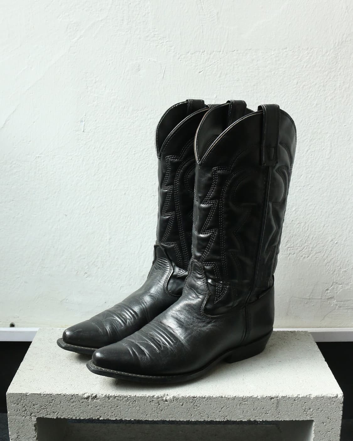USA 빈티지 블랙 웨스턴 부츠  상품이미지1