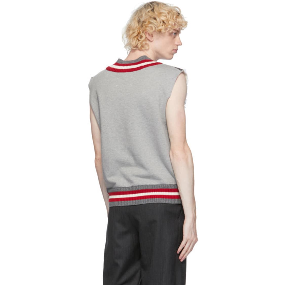 메종 마르지엘라 그레이 실크 오버레이 베스트 52 상품이미지2