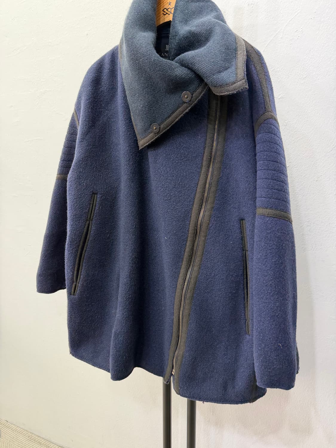 정품) 랑방 한섬 오버사이즈 터트넥 코트 82 상품이미지3