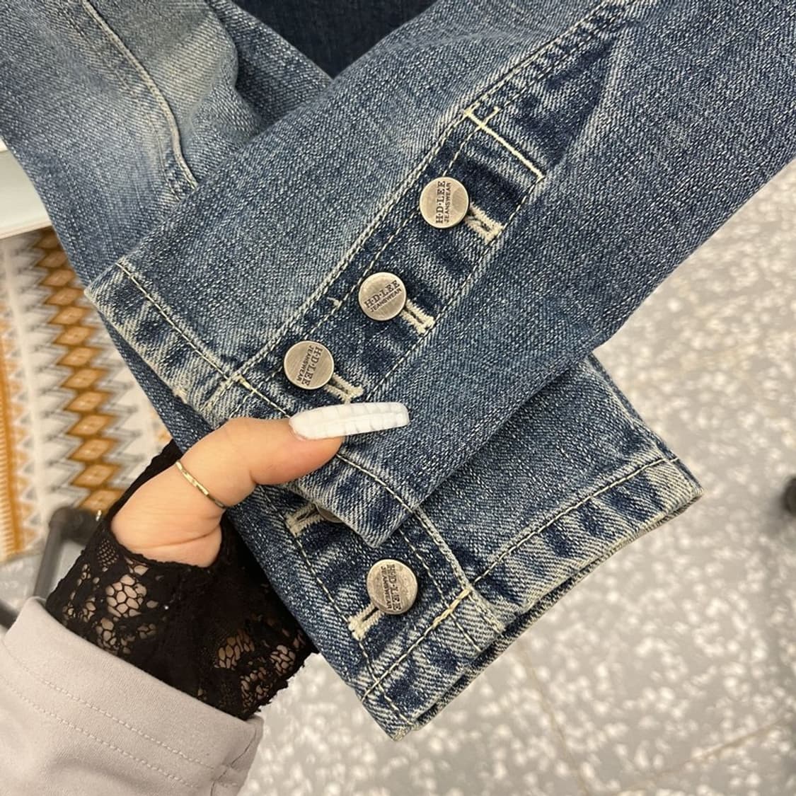 리 LEE 올드스쿨 빈티지 캐주얼 워싱 진청 데님자켓 100 C10951 상품이미지7