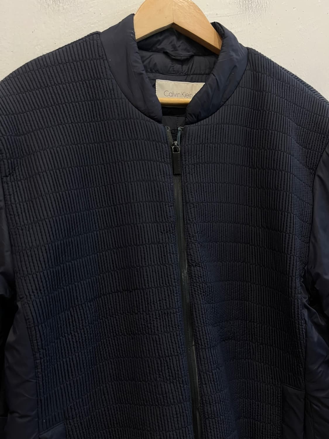 캘빈클라인 패디드 봄버자켓 네이비 L 상품이미지3