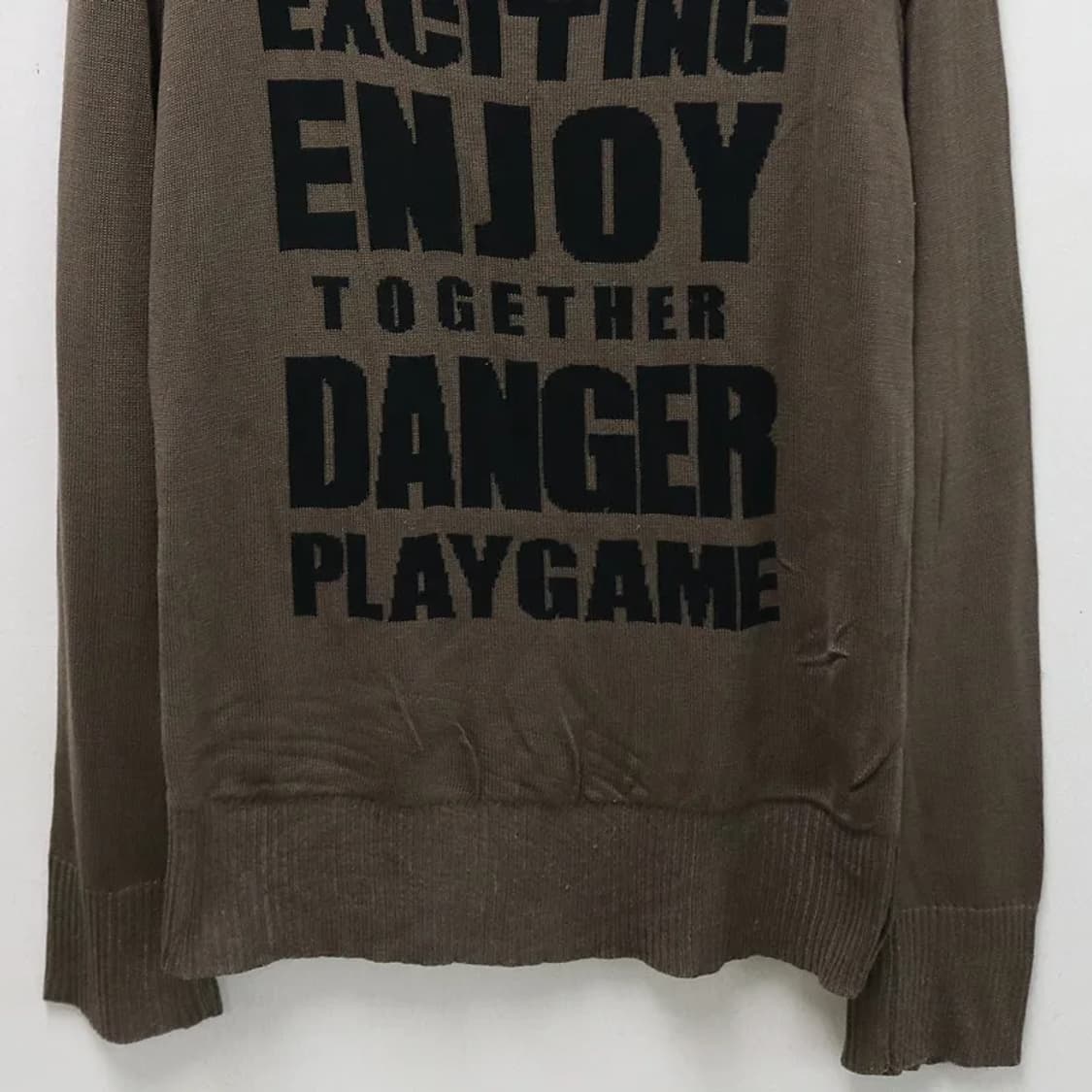 PINK CAT 브라운 레터링 니트 61060 상품이미지4