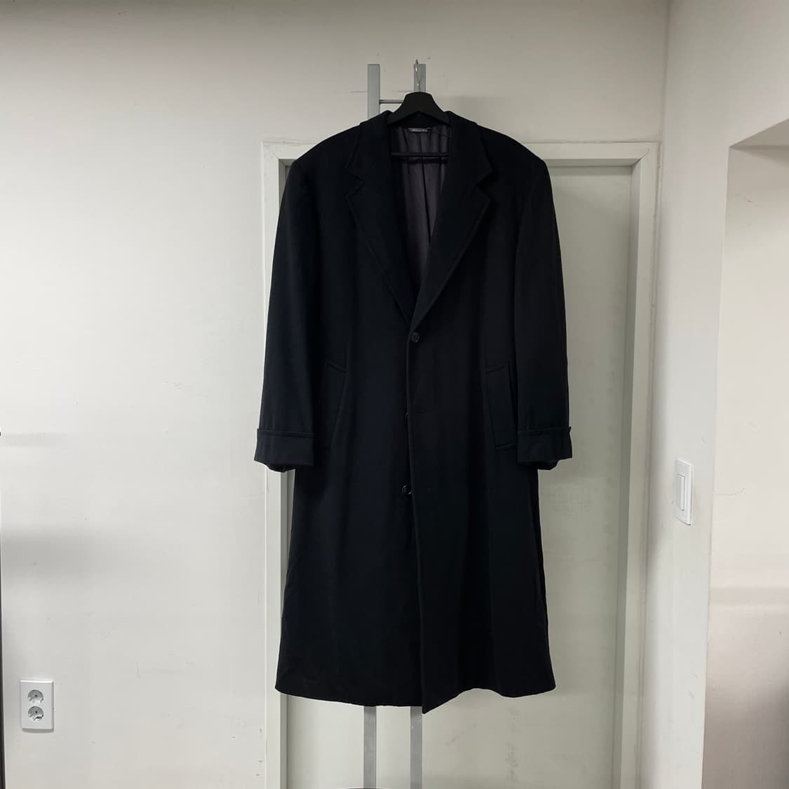 지방시 캐시미어 블랙 코트 48 상품이미지1