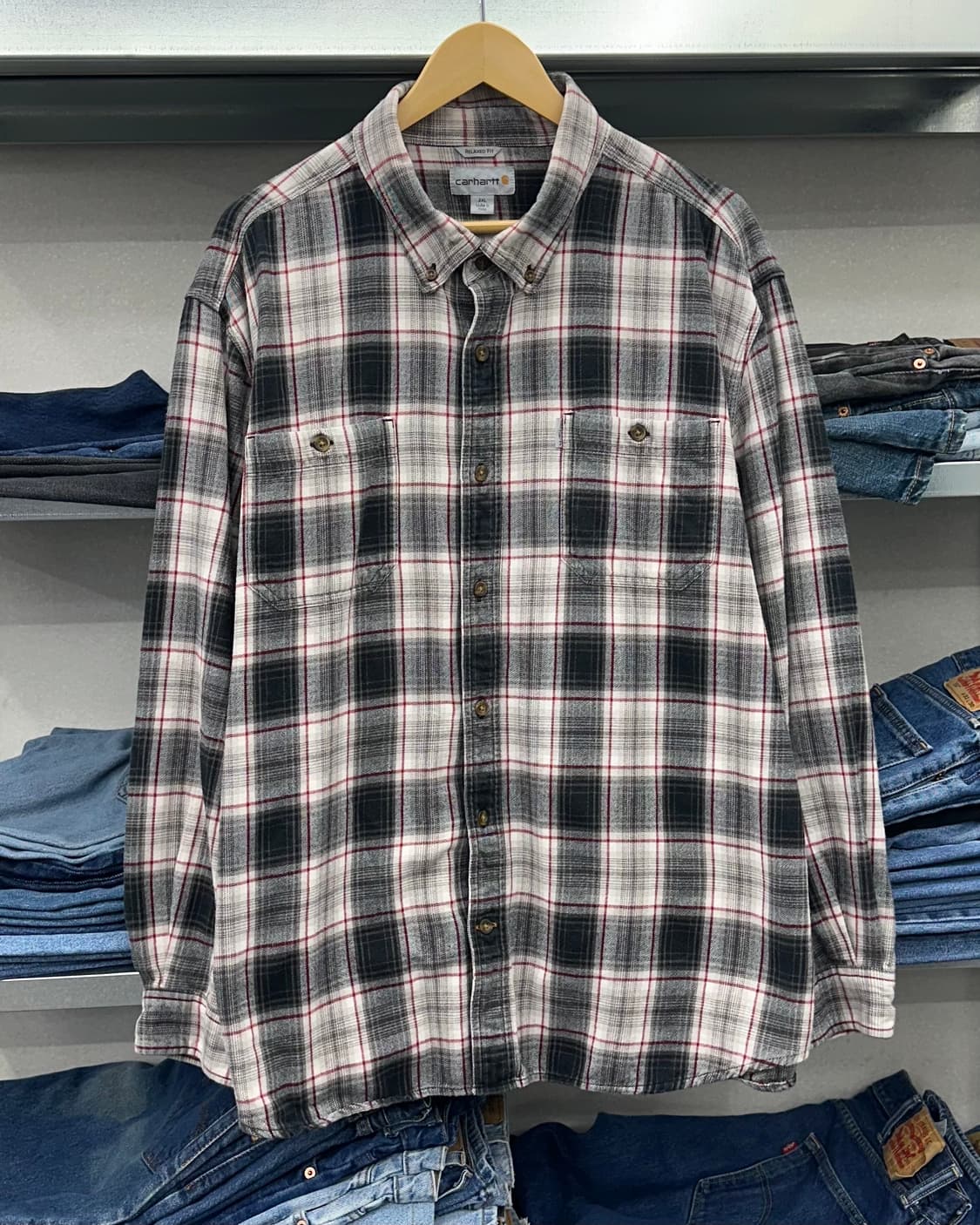 (2XL)칼하트 헤비울 체크셔츠-M1760 상품이미지1