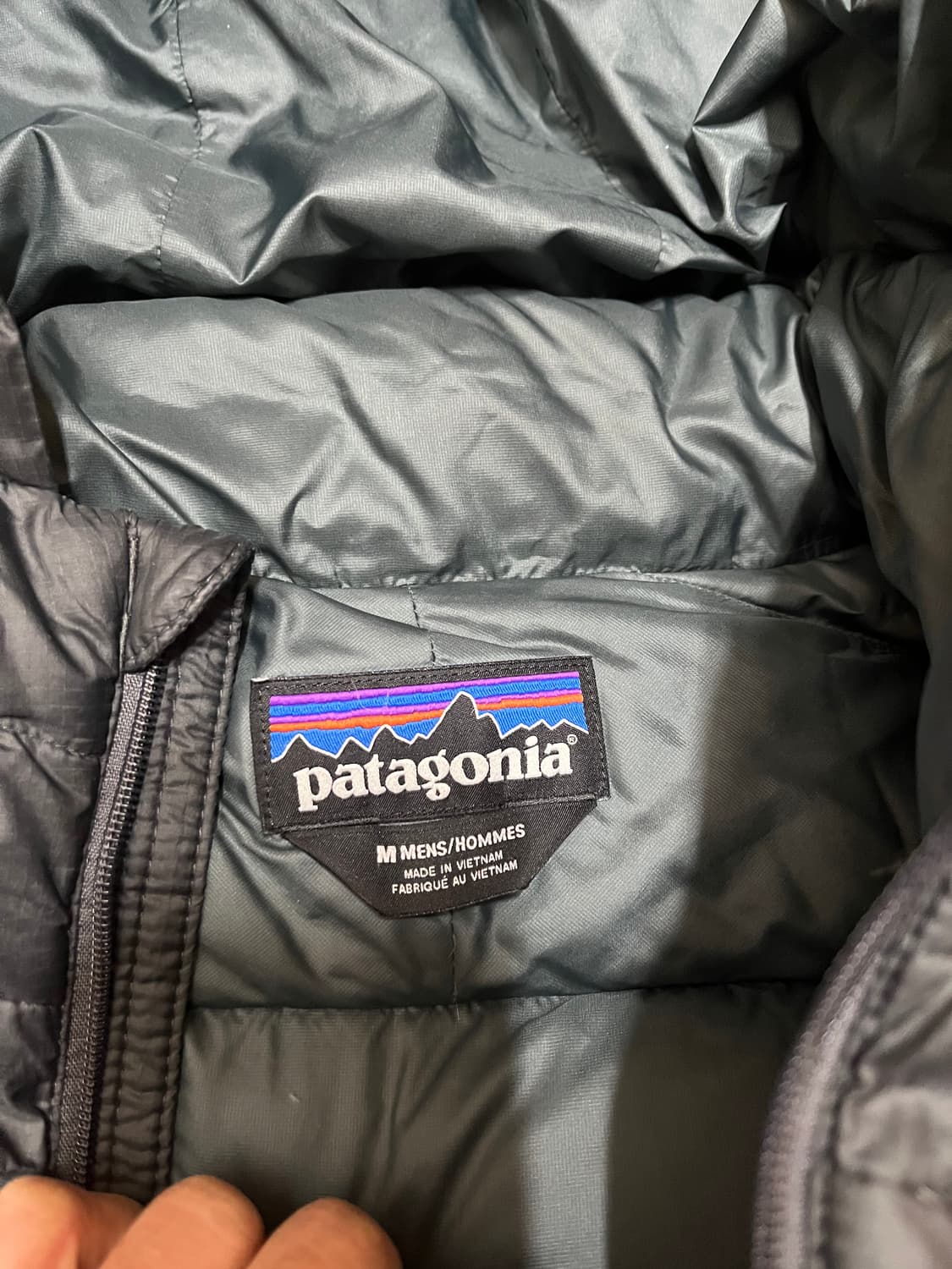 파타고니아 다운 스웨터 후디 후드 경량 패딩 m 등산 고프코어 클라이밍  상품이미지2