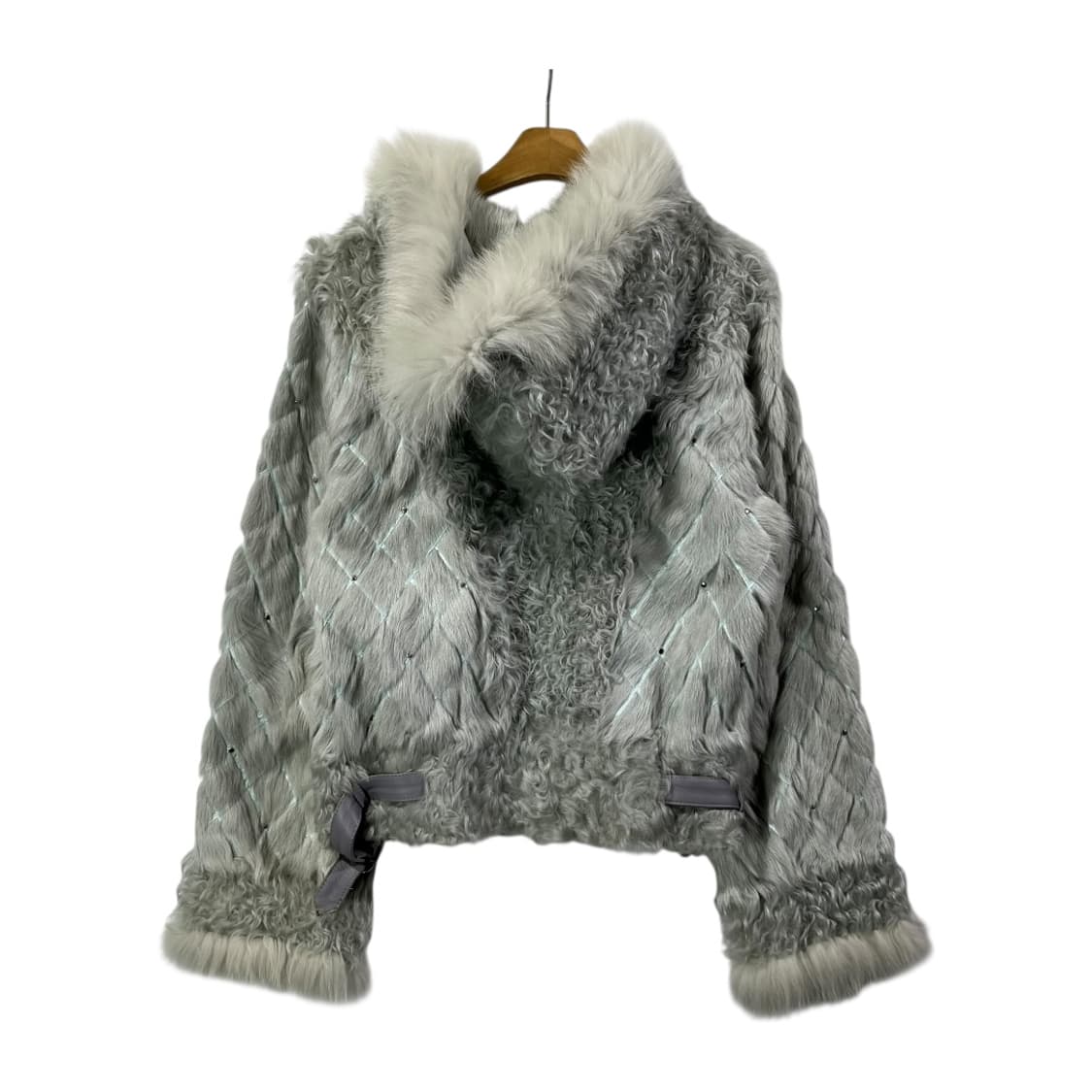 [근화모피] 근화 밍크펄자수 퍼 후드자켓 상품이미지2