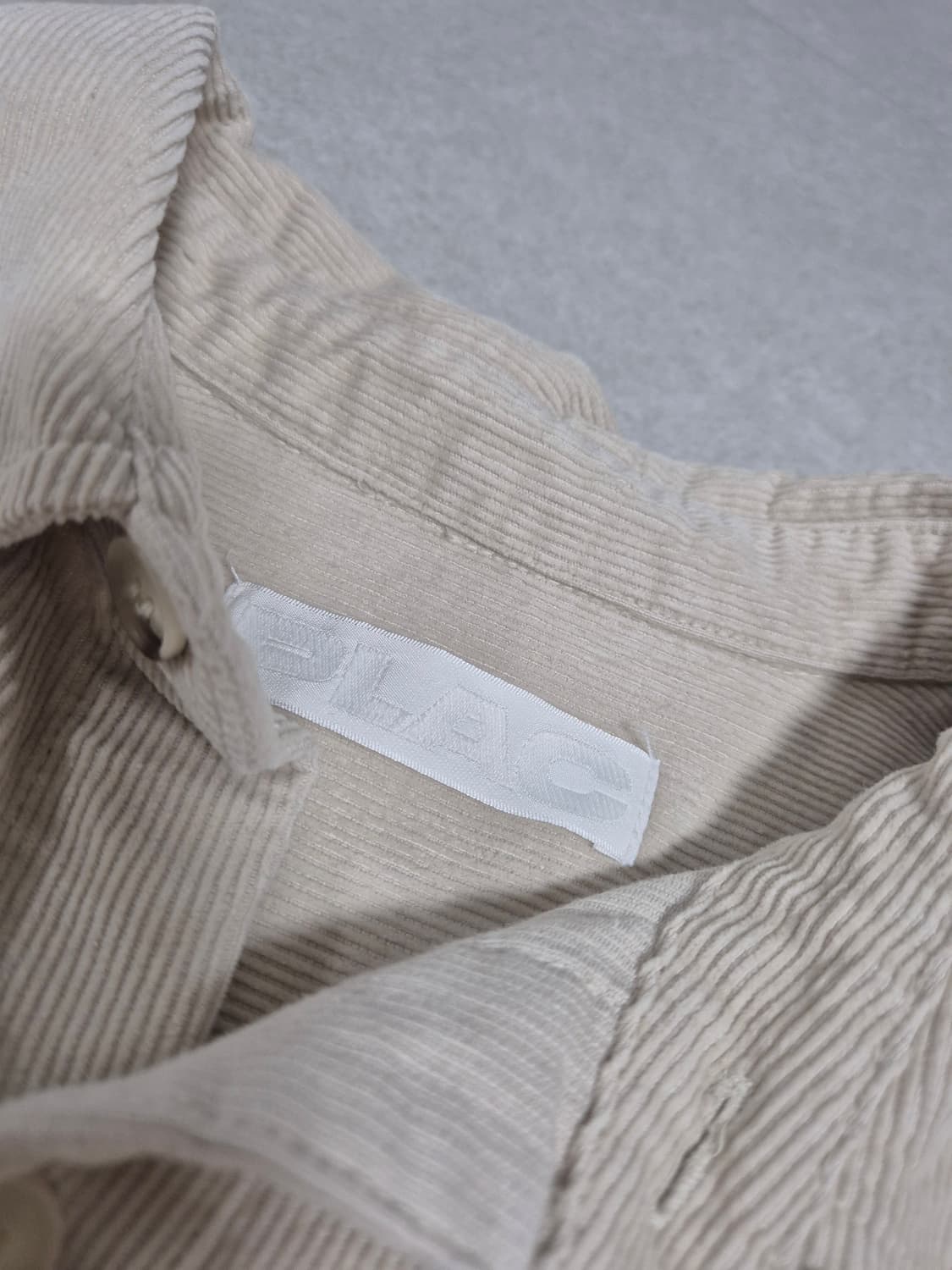 플랙 베이직 코듀로이 셔츠 m 베이지 상품이미지2