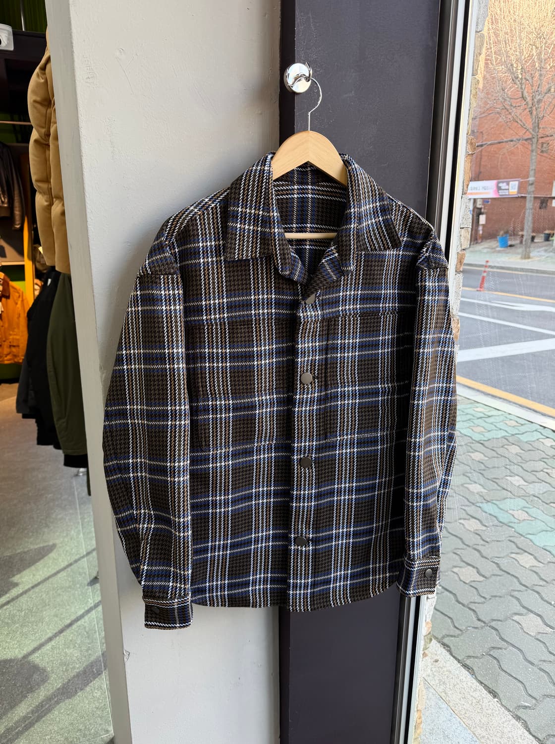 100/ 시스템옴므 21-22FW 플란넬 체크 자켓 상품이미지2