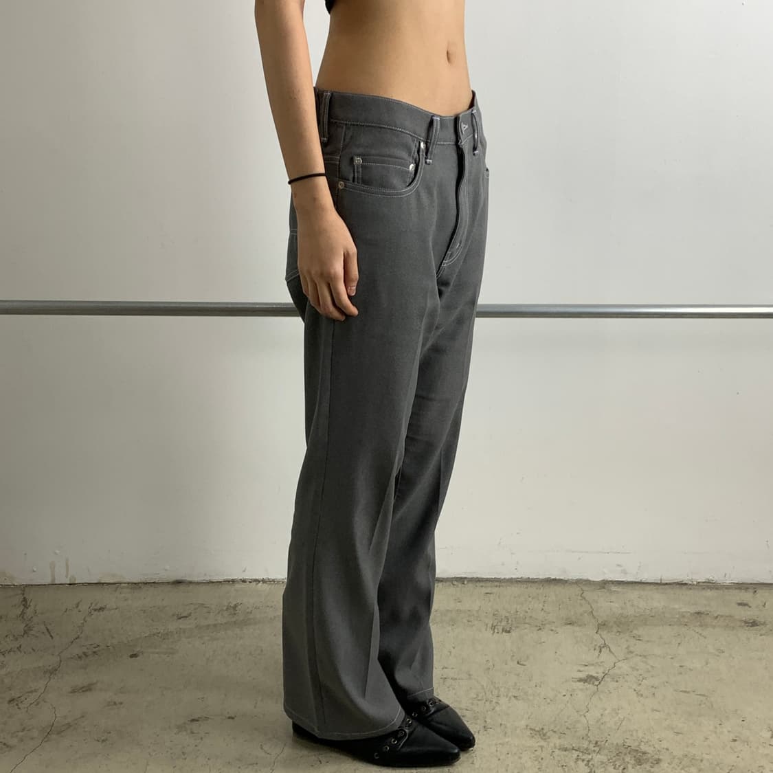 지에다 플레어핏 폴리 슬랙스 상품이미지4