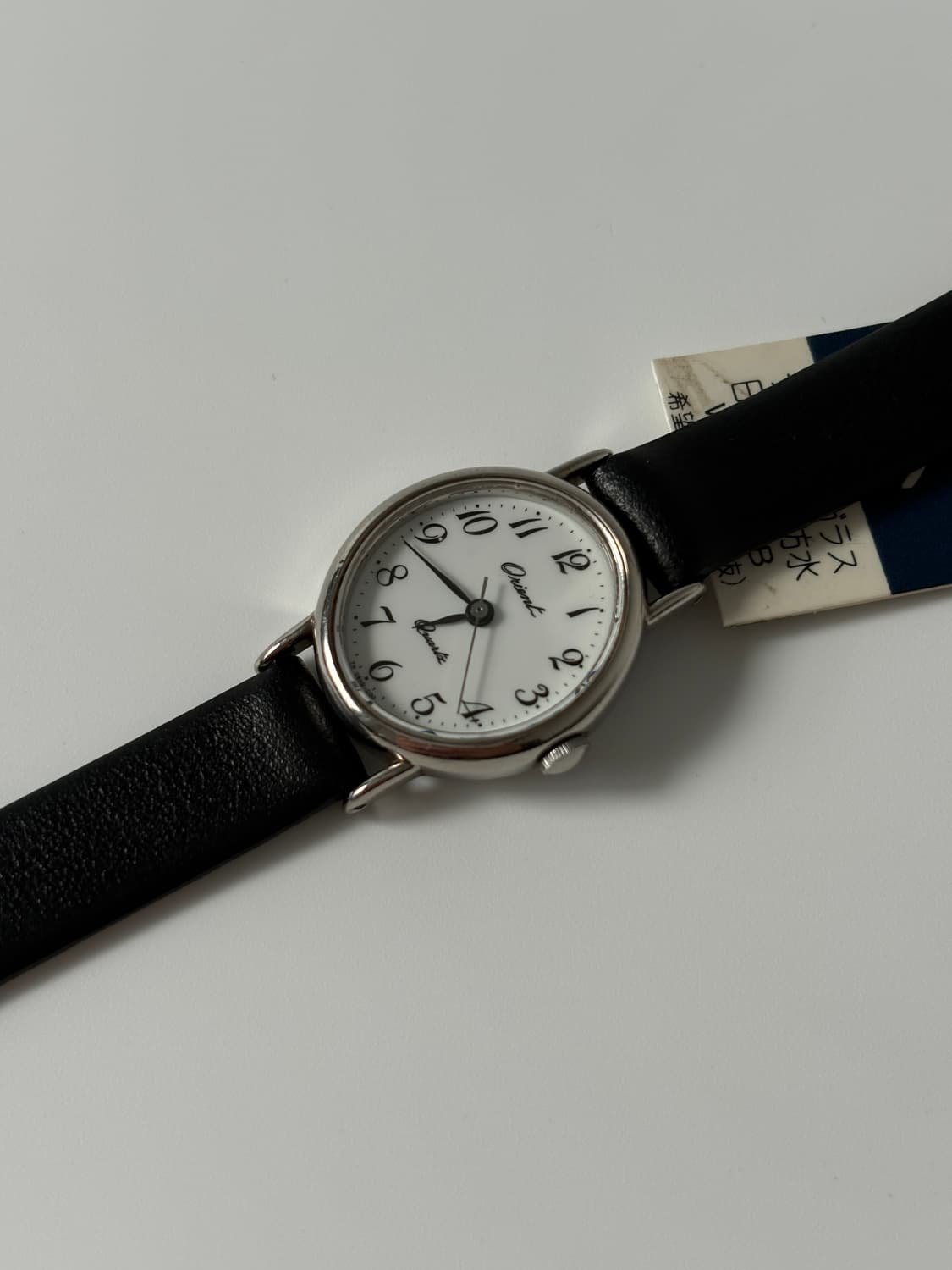 오리엔트 1990년대 빈티지 시계 실버 오벌 쿼츠 여성 데드스탁 상품이미지4