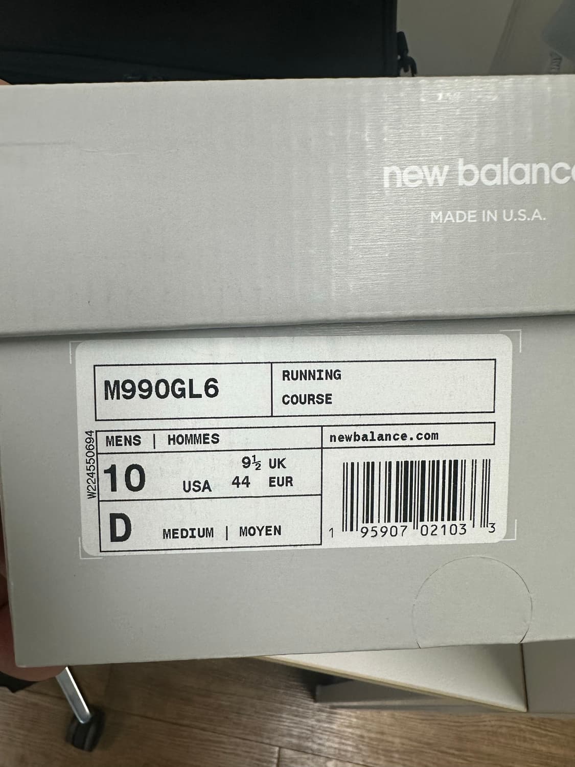 (280)뉴발란스 990v6 메이드 인 USA 그레이 - D 스탠다드 상품이미지10