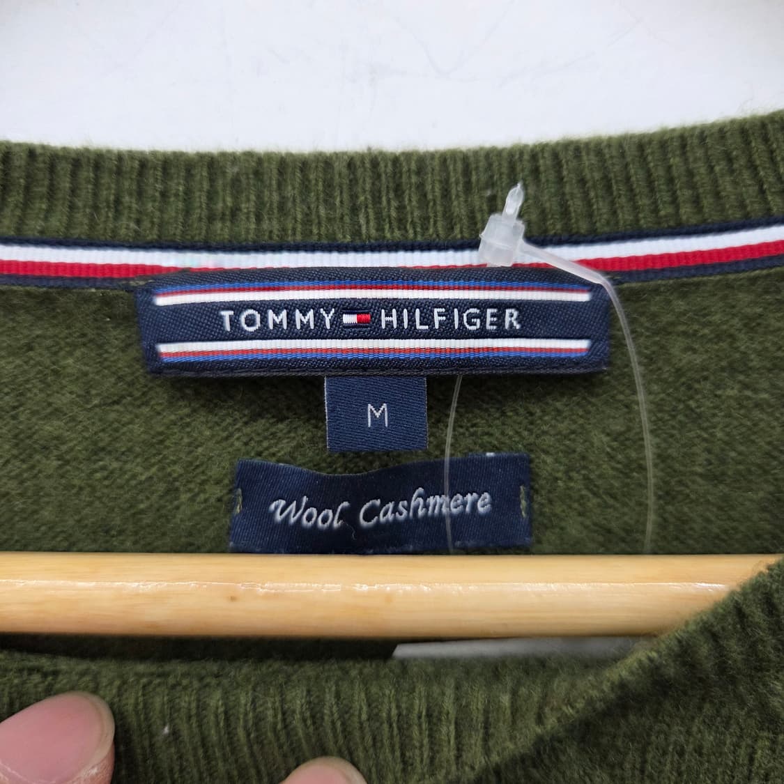 타미힐피거 올리브 니트 스웨터 여성 M 상품이미지6