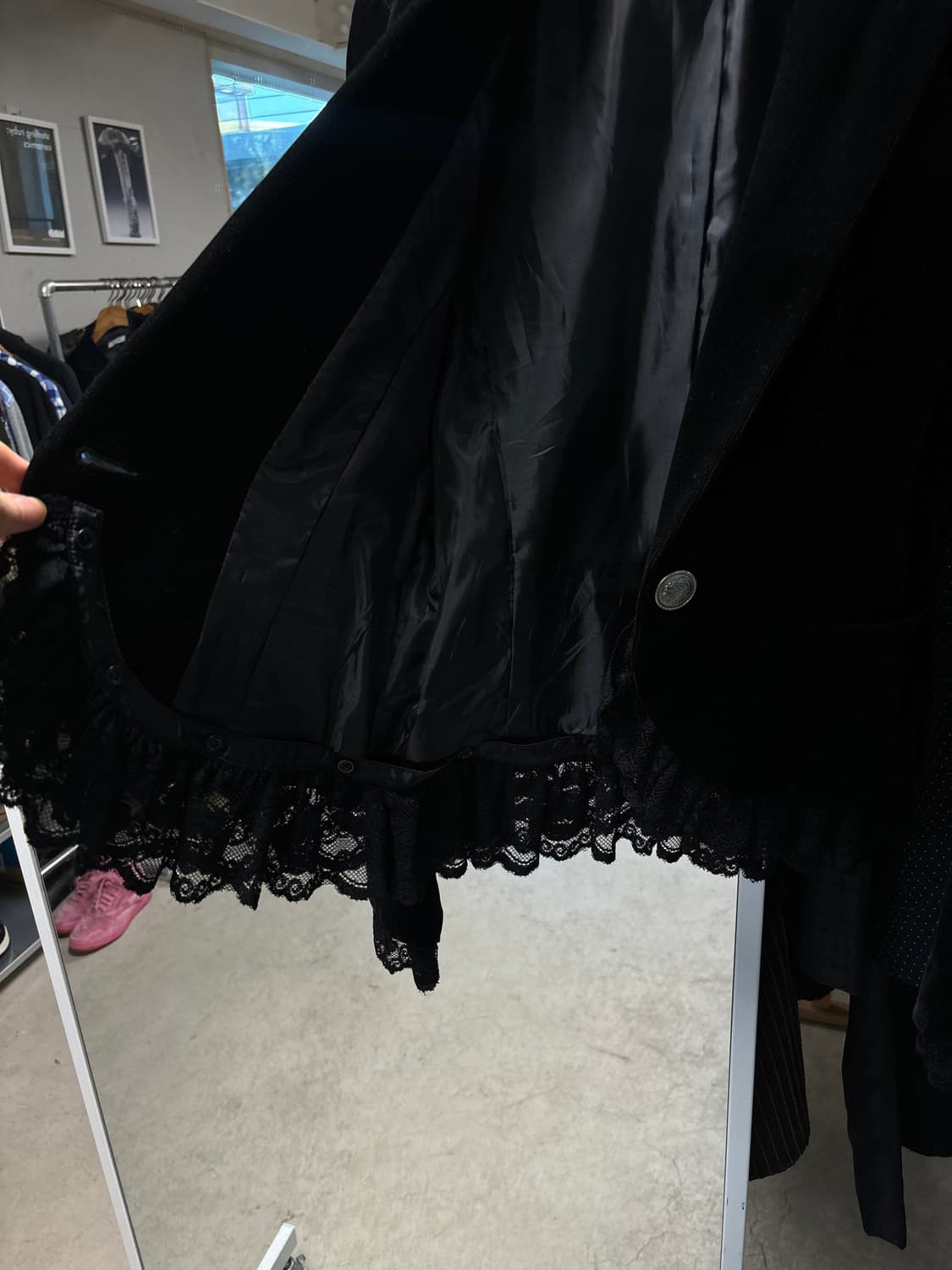 Jpn 코듀로이 레이스 자켓 상품이미지3