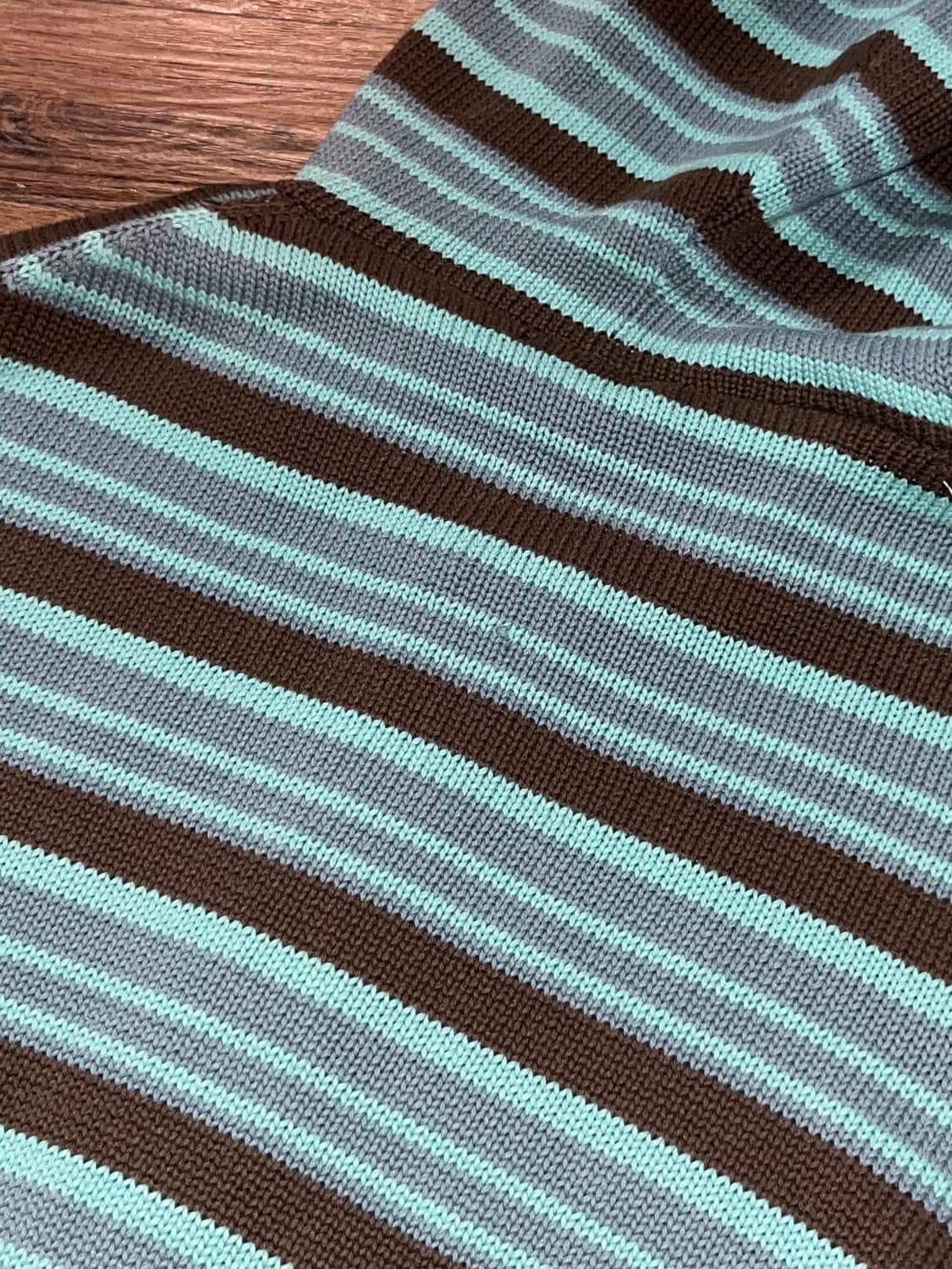 빈티지 스트라이프 니트 후드집업 상품이미지9