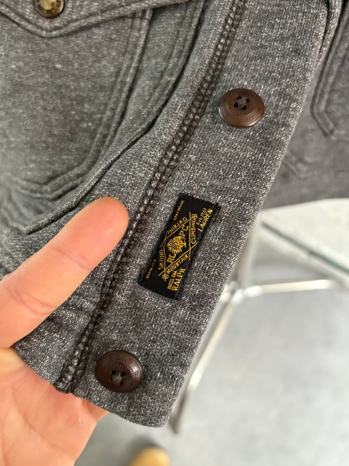 Polo 폴로 랄프로렌 엘보우패치 나바호패턴 버튼 가디건 상품이미지6