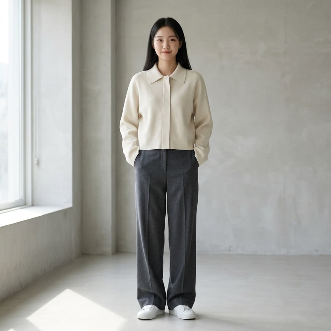 코스(COS) 카라 히든 지퍼 니트 가디건 자켓 상품이미지1