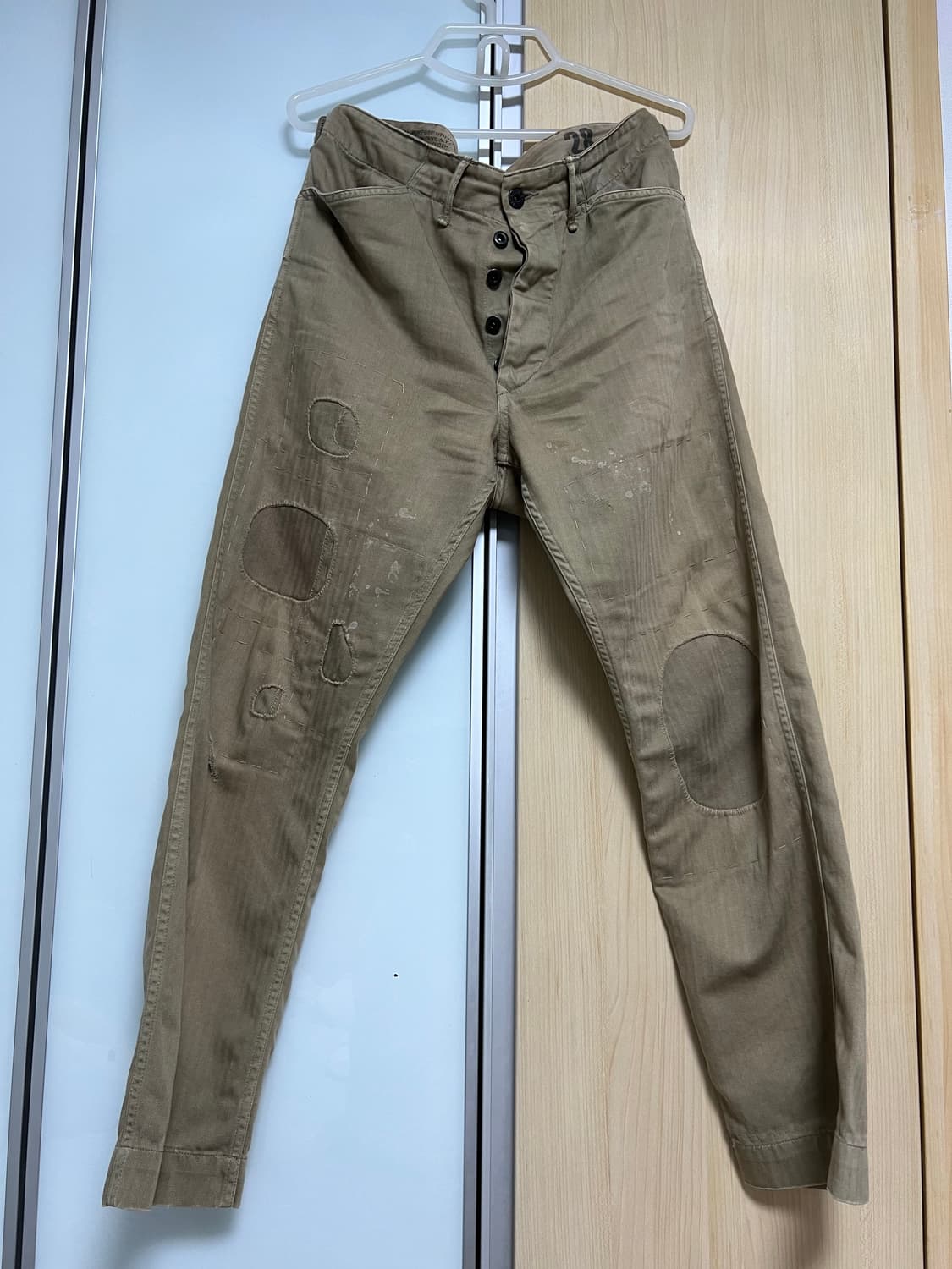 RRL 더블알엘 패치워크 리페어 헤링본 팬츠 상품이미지2