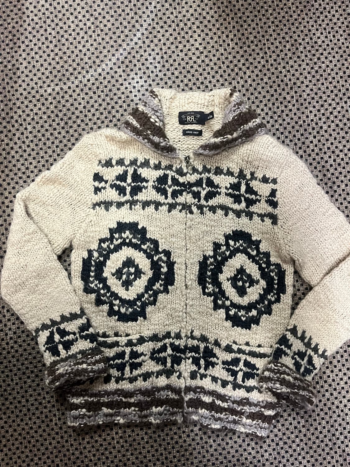 Rrl 더블알엘 버팔로 숄카라 집업가디건 L 상품이미지8