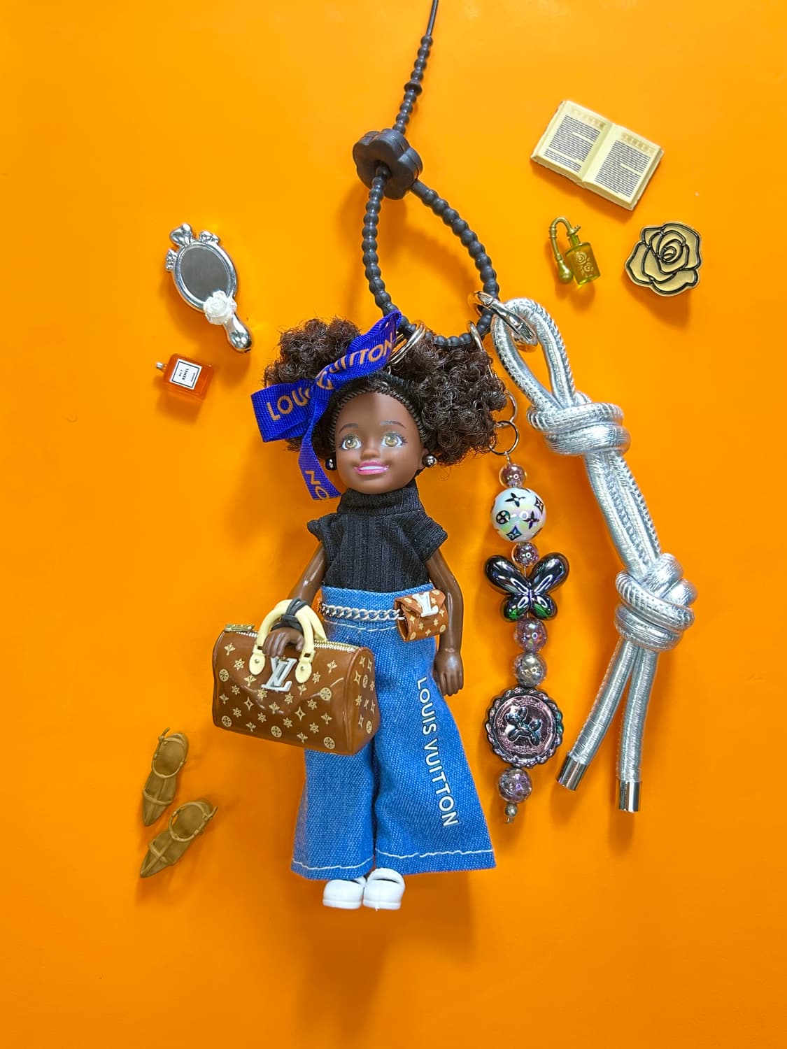 (24)바비키링 정품USA 마텔사 바비인형 커스텀키링 상품이미지1