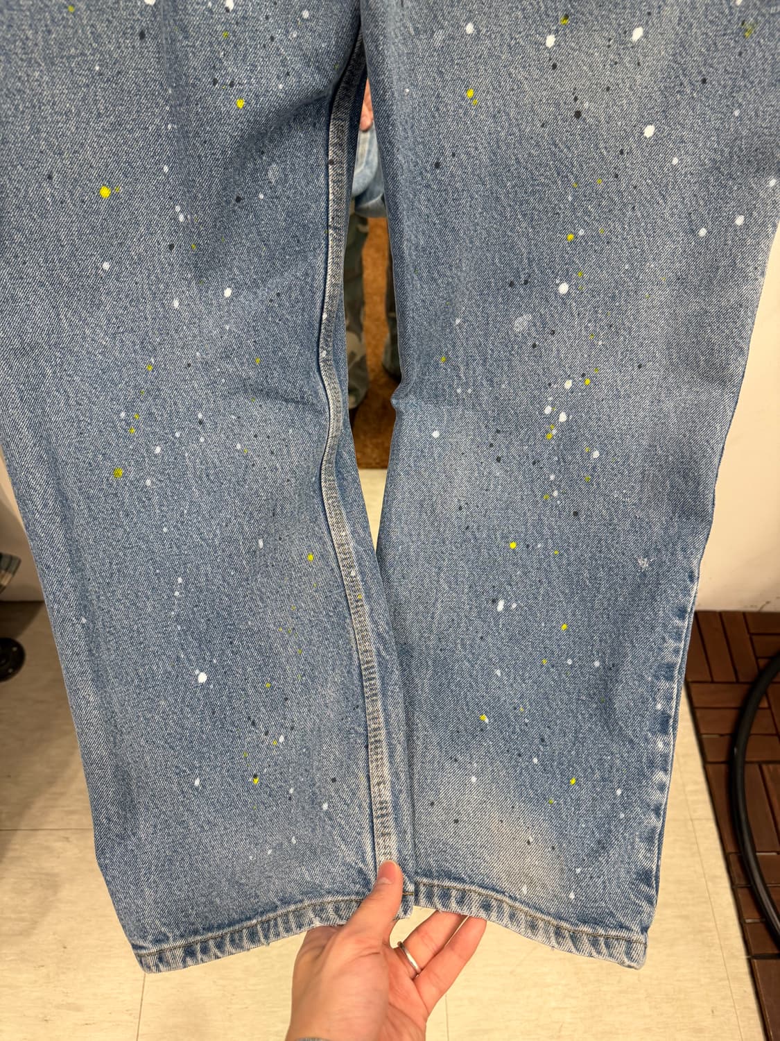 90-00s Carhartt 칼하트 페인팅 데님 팬츠 (36inch) 상품이미지8