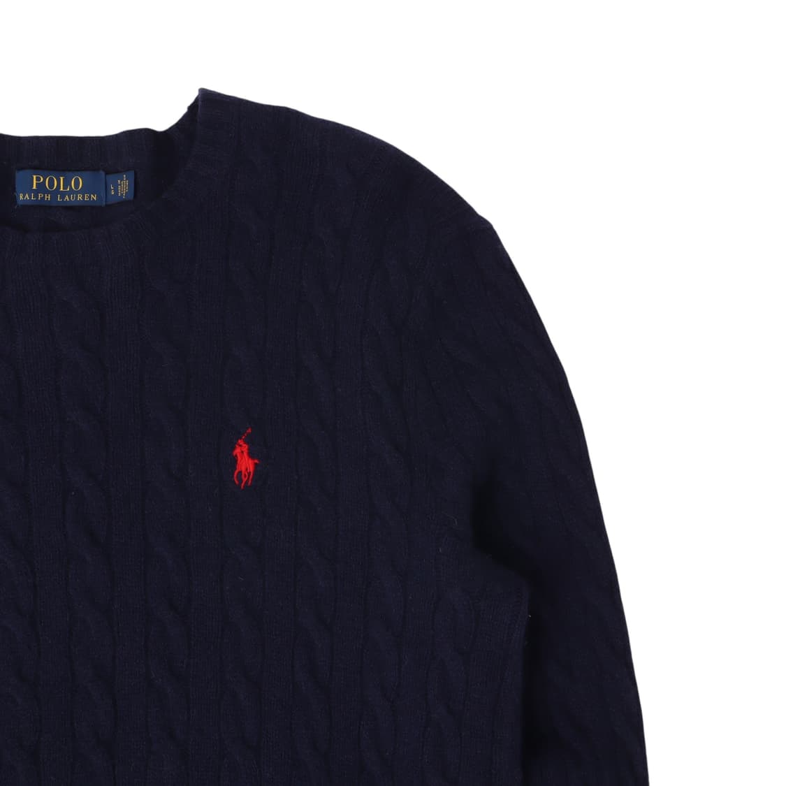 폴로 랄프로렌 네이비 케이블 니트 상품이미지3
