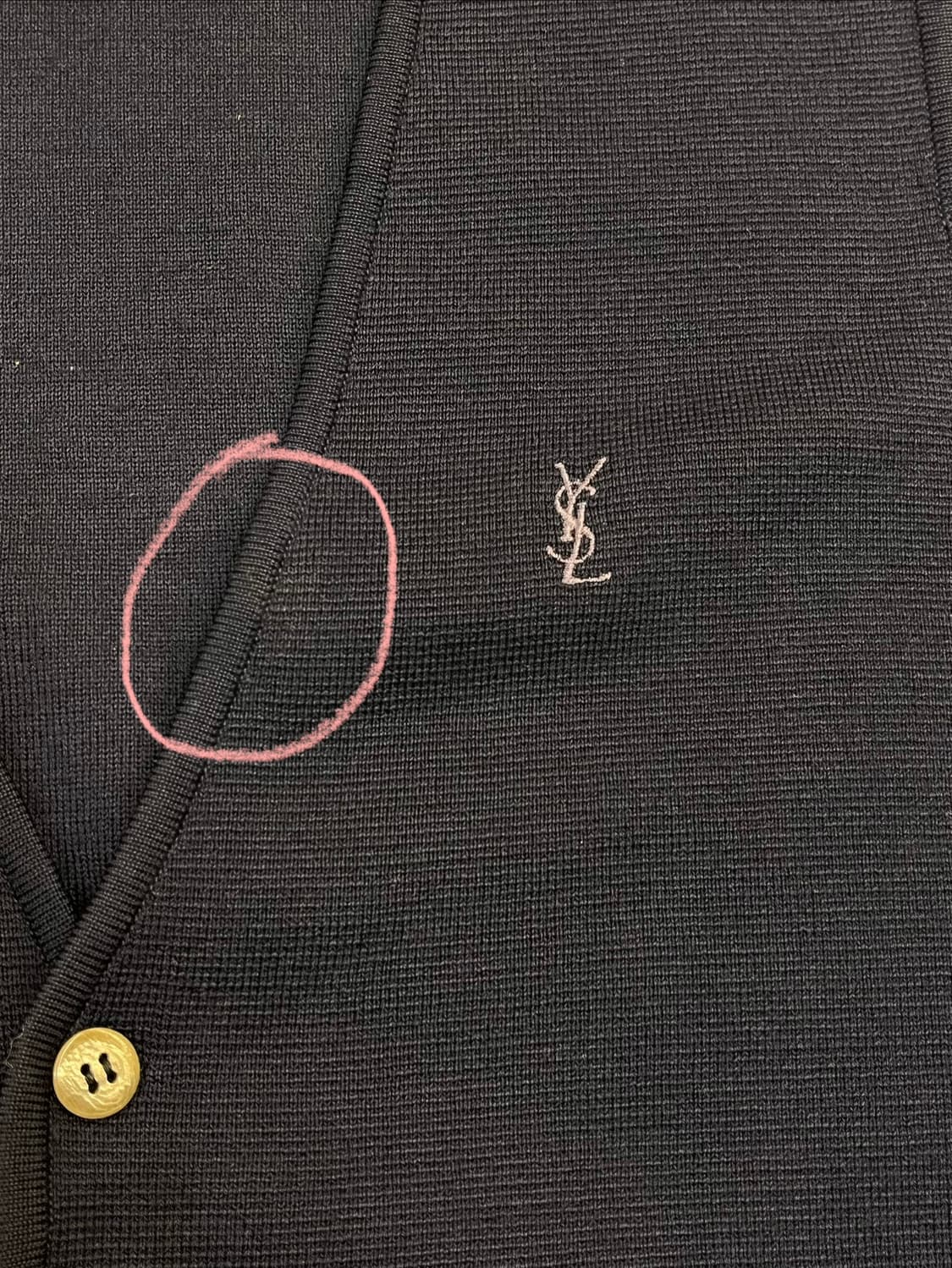 입생로랑 니트 베스트 네이비 95 #csz3444 상품이미지5