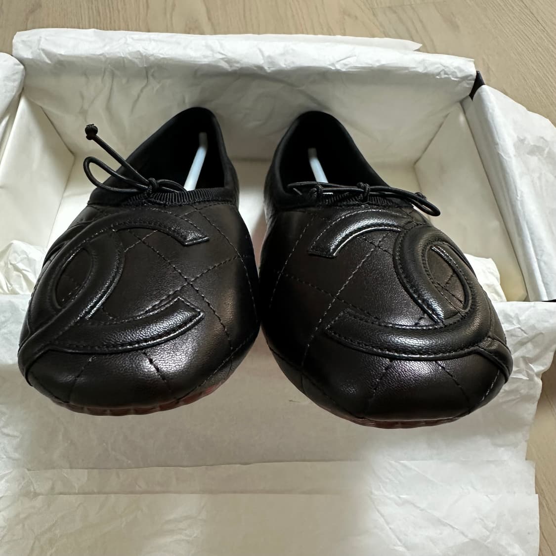 샤넬 깜봉 플랫슈즈 올블랙 38사이즈 / 새상품  상품이미지7