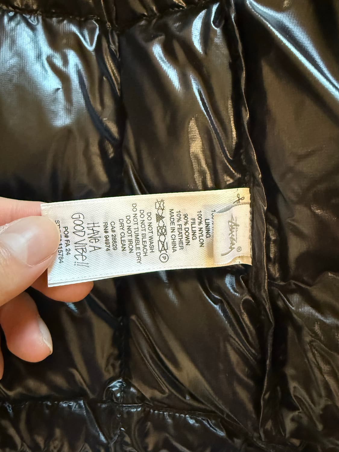 스투시 미드웨이트 푸퍼 블랙 상품이미지3