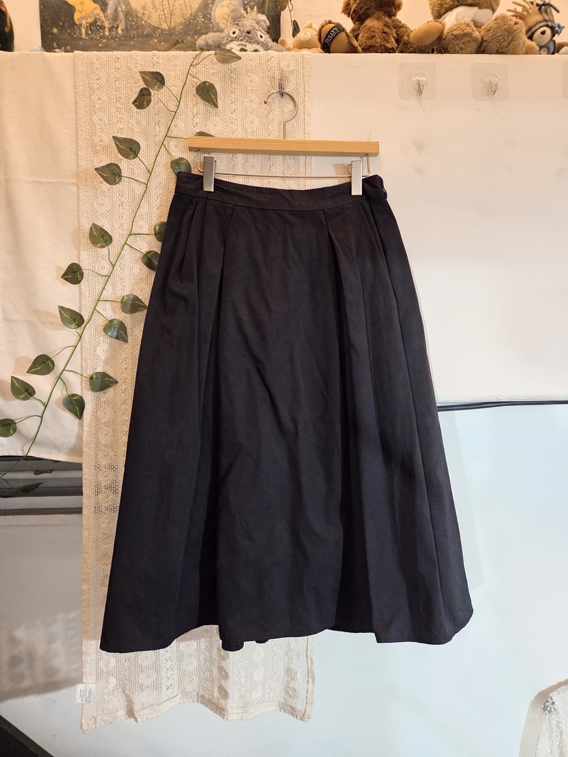 블랙 데일리 스커트 상품이미지1