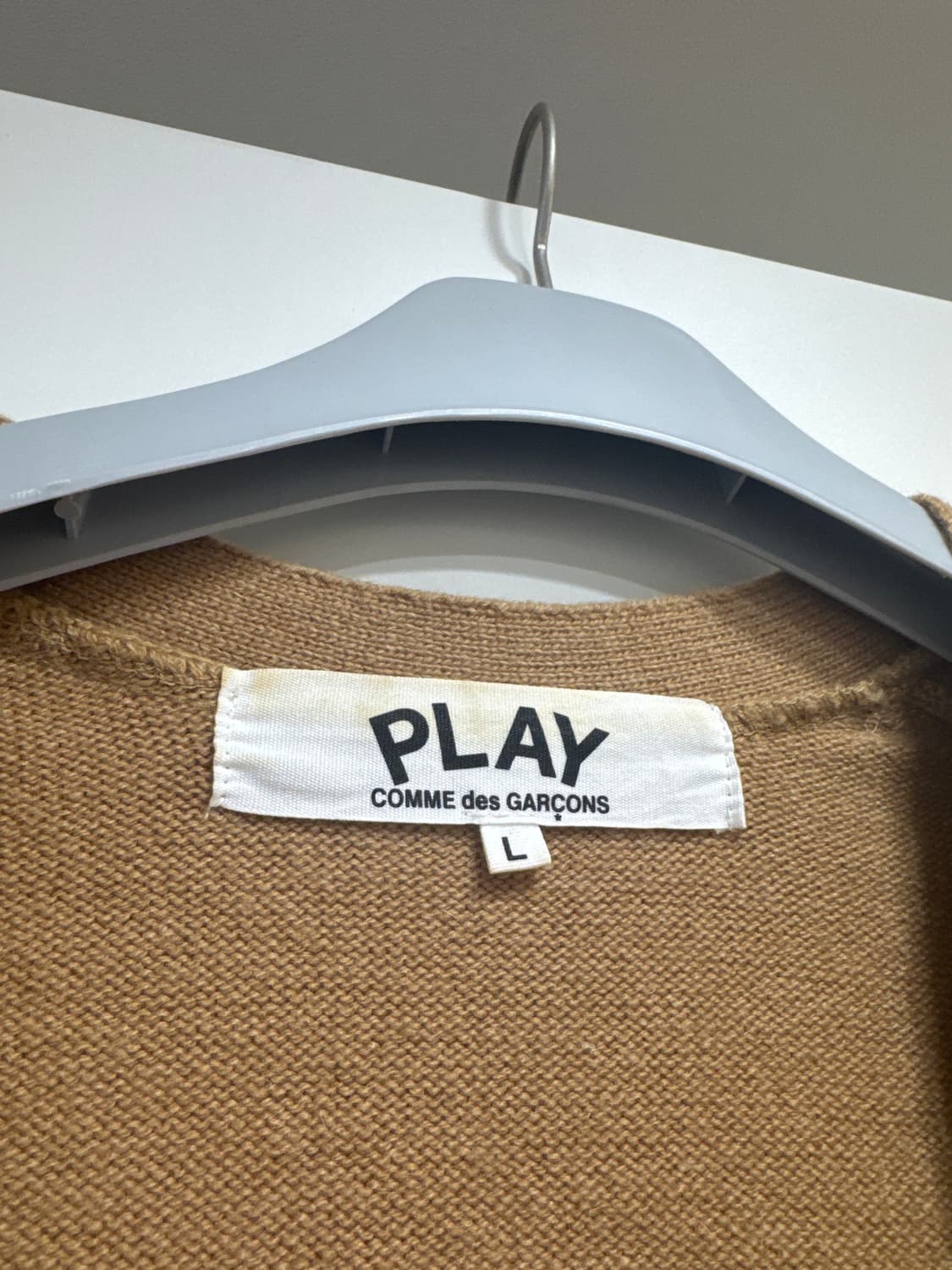 꼼데가르송 베이지 블랙와펜 가디건 상품이미지4