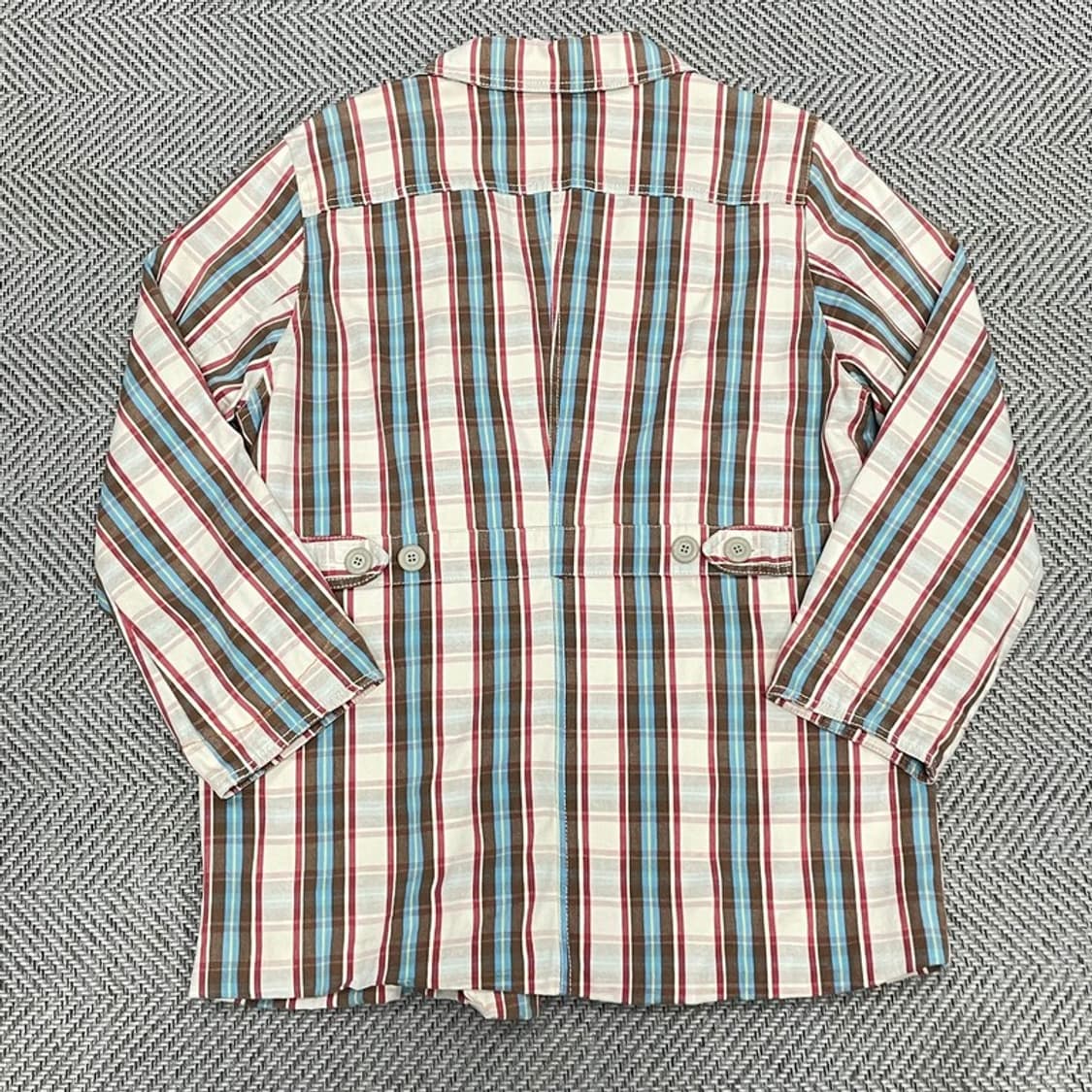 오일릴리 스트라이프 더블 버튼 자켓 v0110 상품이미지2