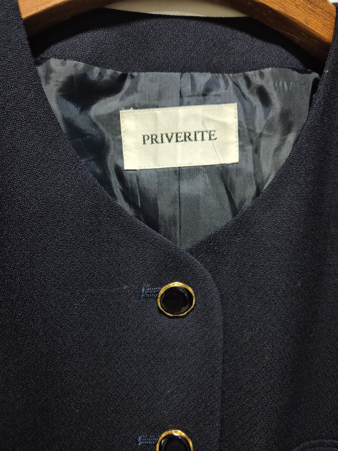 (세일)JPN . PRIVERITE 다크네이비 금장 버튼 자켓 상품이미지4