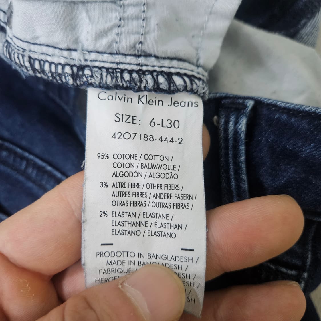 6-L30 켈빈클라인 슬림핏 데님팬츠 0331Y 상품이미지3